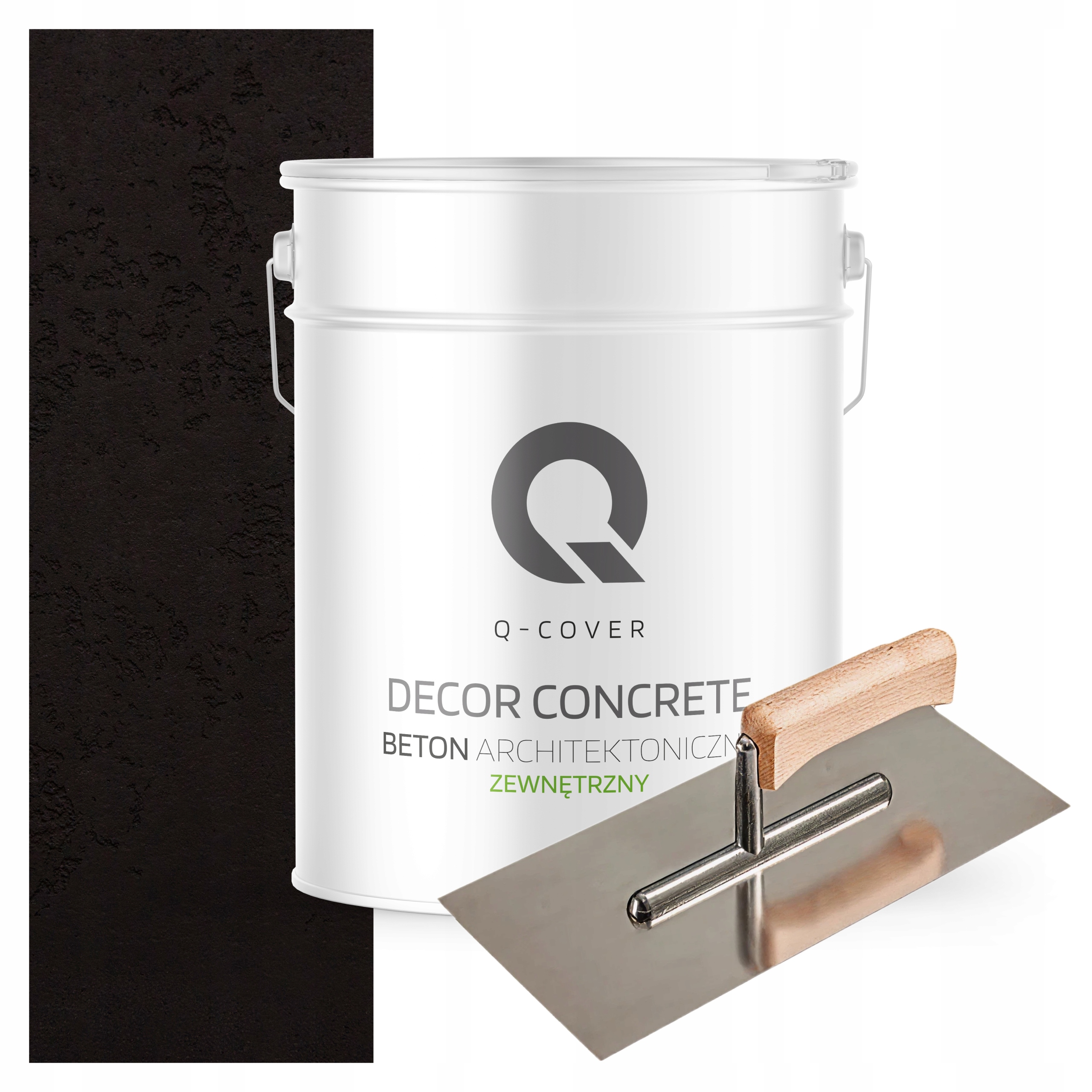 Dekorativní venkovní beton Hotová hmota pro použití 10 m2 15 kg Černá Paca