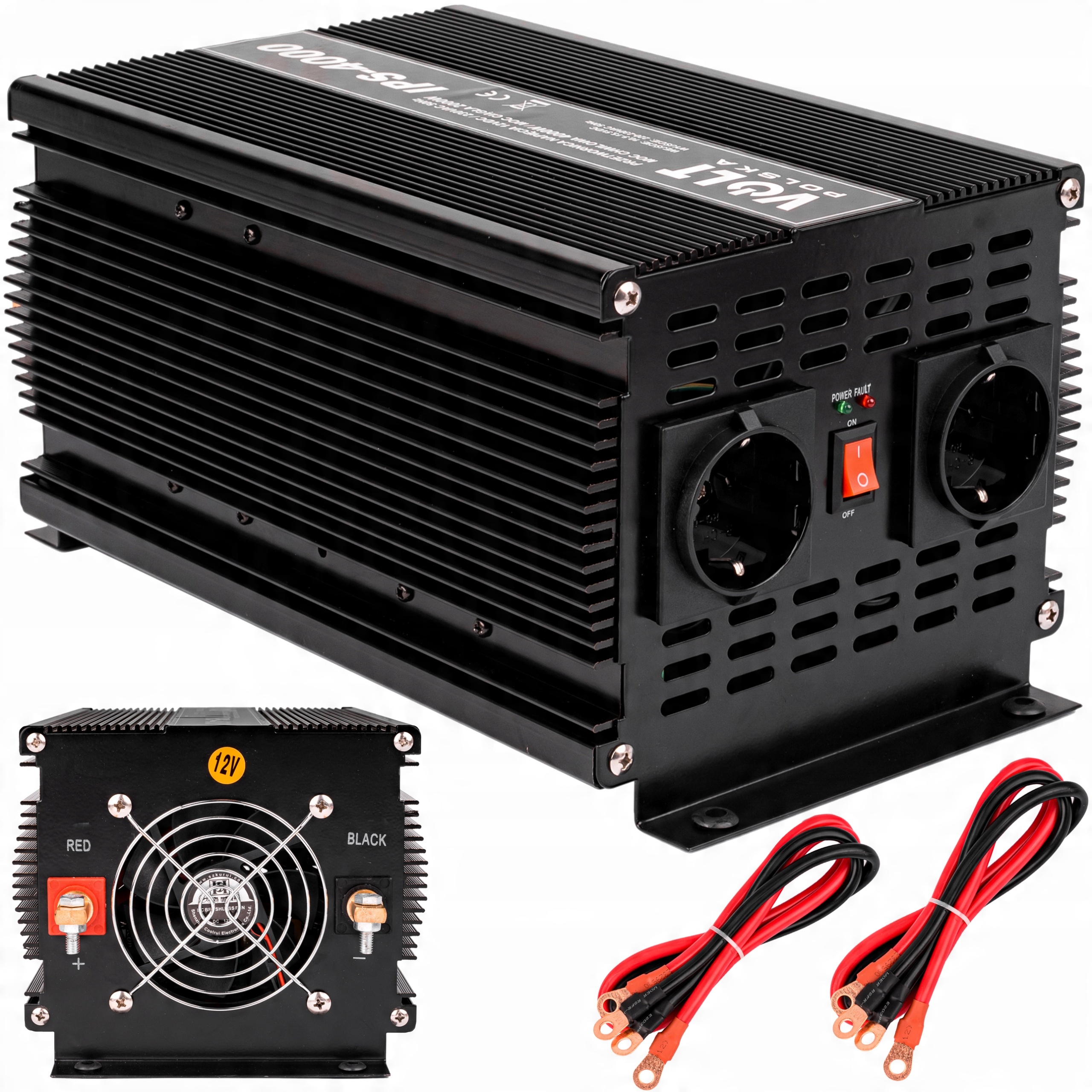 

Przetwornica 12V 230V Samochodowa Napięcia 4000W