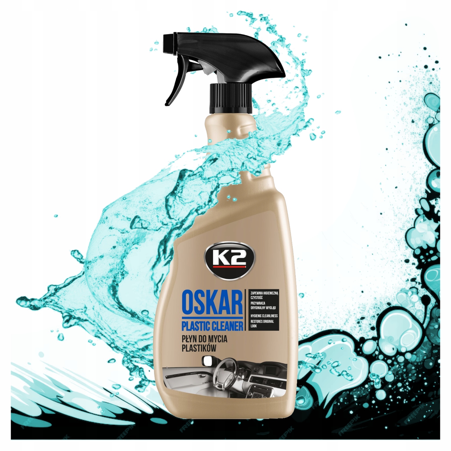 K2 do Kokpitu i Plastików K2 Oskar 750ml Środek do Czyszczenia