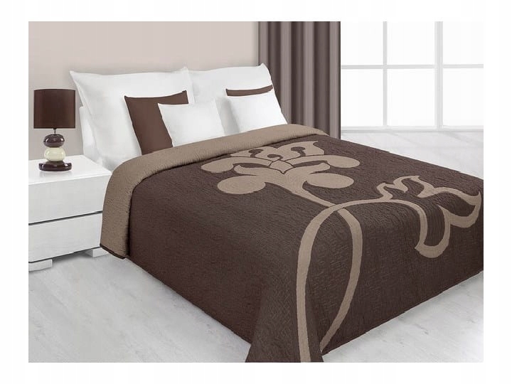 

Narzuta dwustronna 220x240 Eurofirany 59 czek+brąz