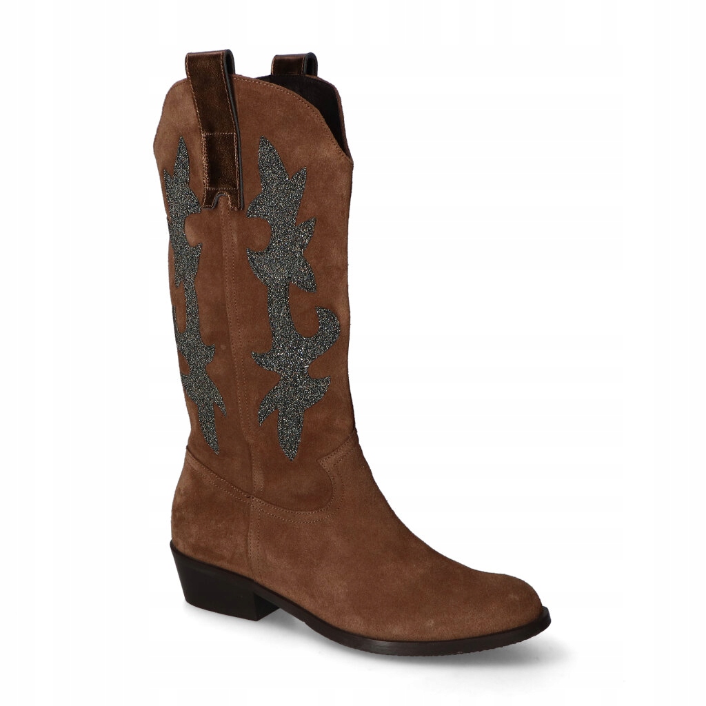 Kozačky Karino 4931/015-P Tmavě červený semiš 40