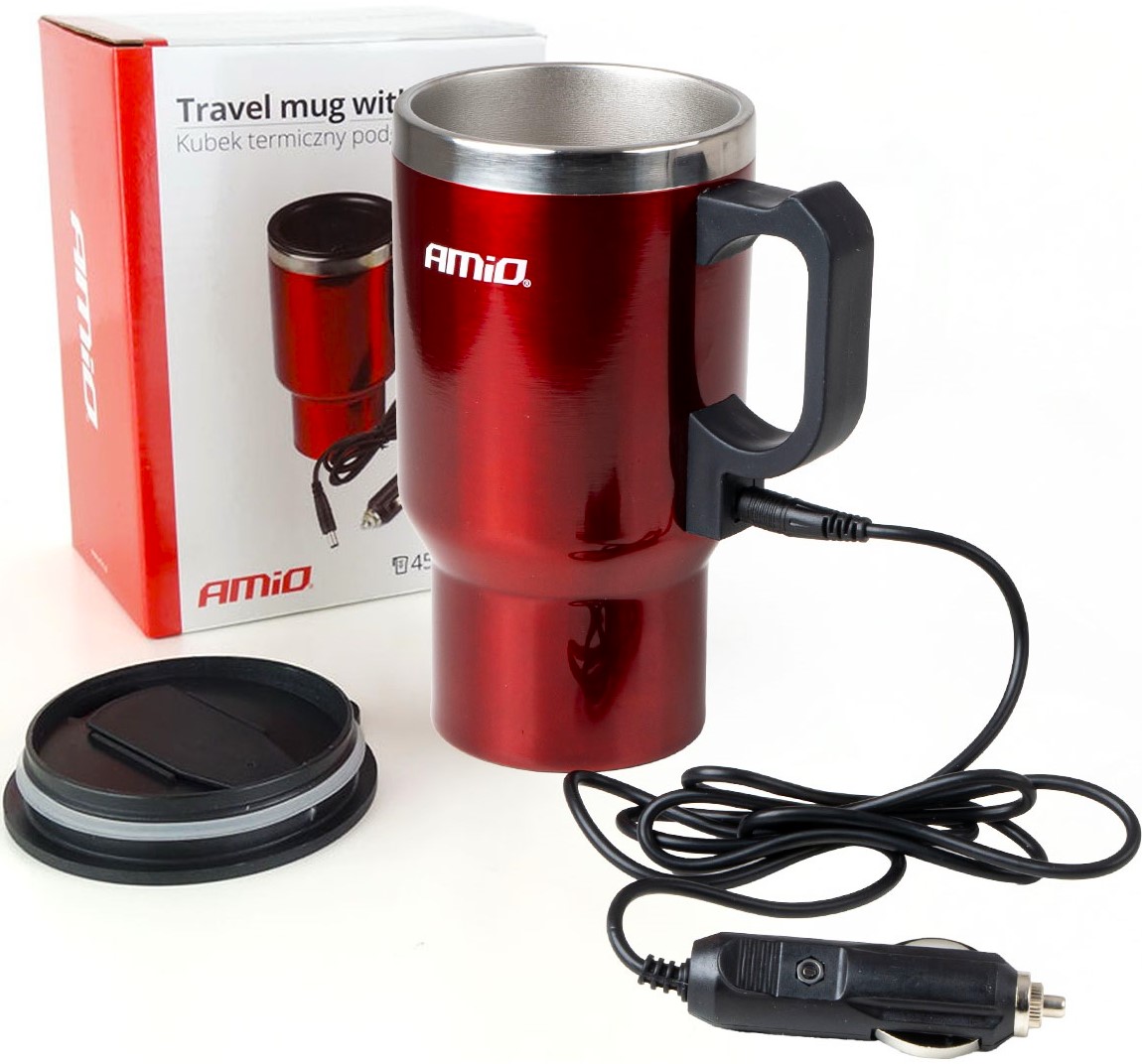 Kubek Termiczny Termos Podgrzewany Czajniczek 450ML 12V