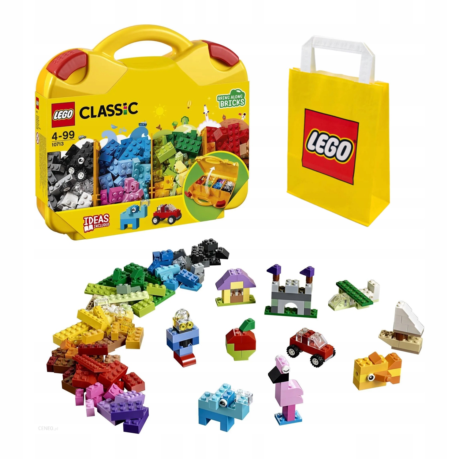 KLOCKI LEGO CLASSIC 10713 KREATYWNA WALIZKA PODRÓŻNIKA DLA DZIECI TORBA M