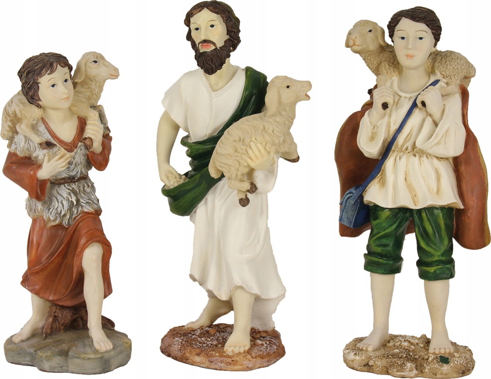 

3 Pasterze do Szopki, do figur o wysokości 30cm