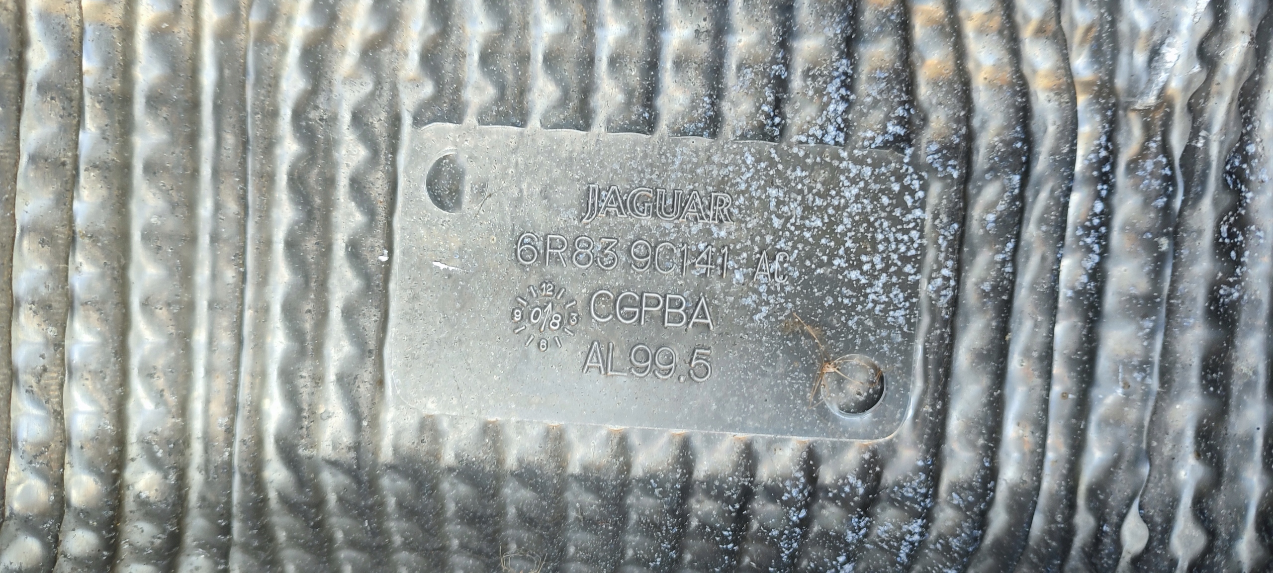 Blende Abdeckung termiczna JAGUAR XF X250 6R83-9C141-AC
