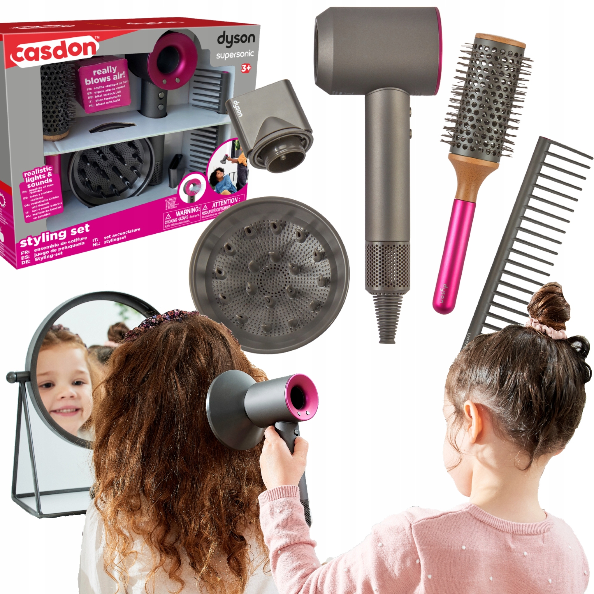 

Dyson Zestaw Dla Dziewczynki Z Suszarką 5 El.