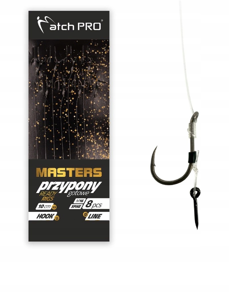 Przypony MatchPro Mf Masters Spike M16 nr12/0,23mm 8szt Barbed
