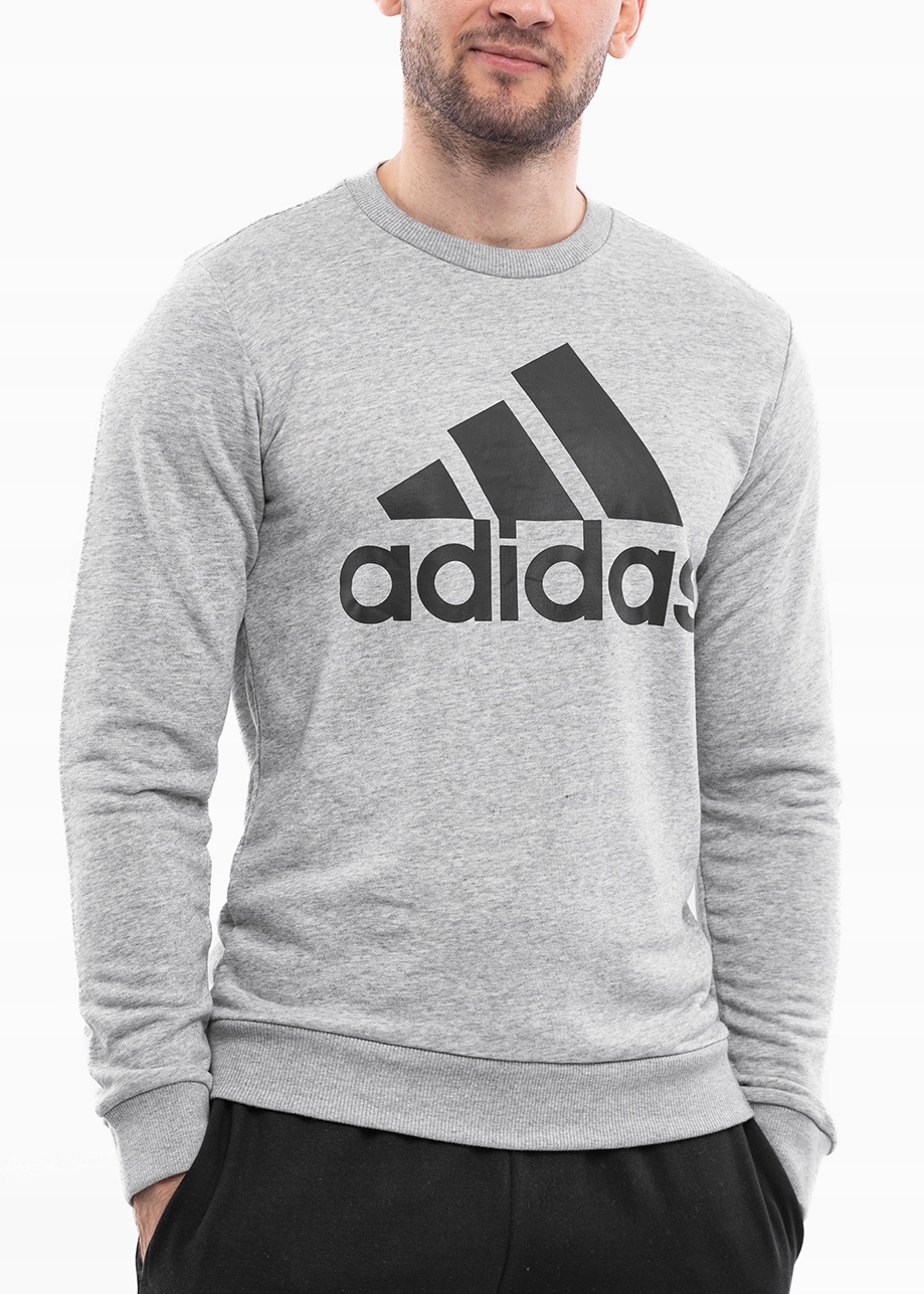 adidas pánská mikina crewneck, bavlněný svetr s logem vel. S
