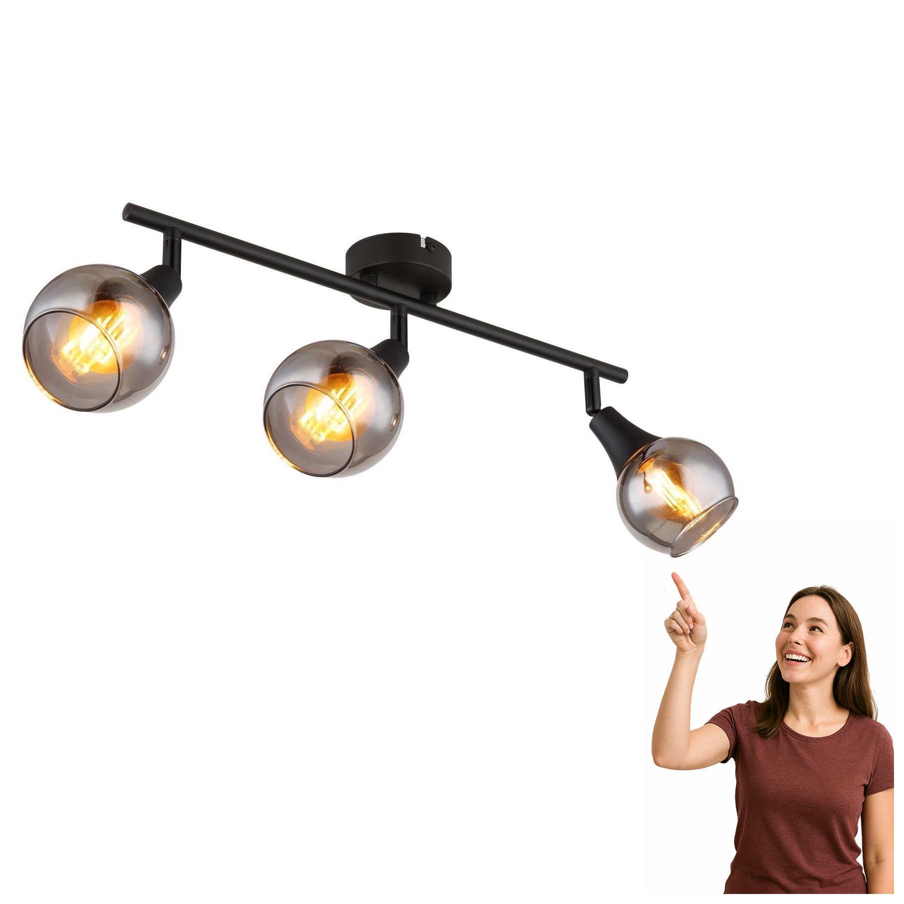 Spotová reflektorová lampa Glyptar 57904-3 Globo