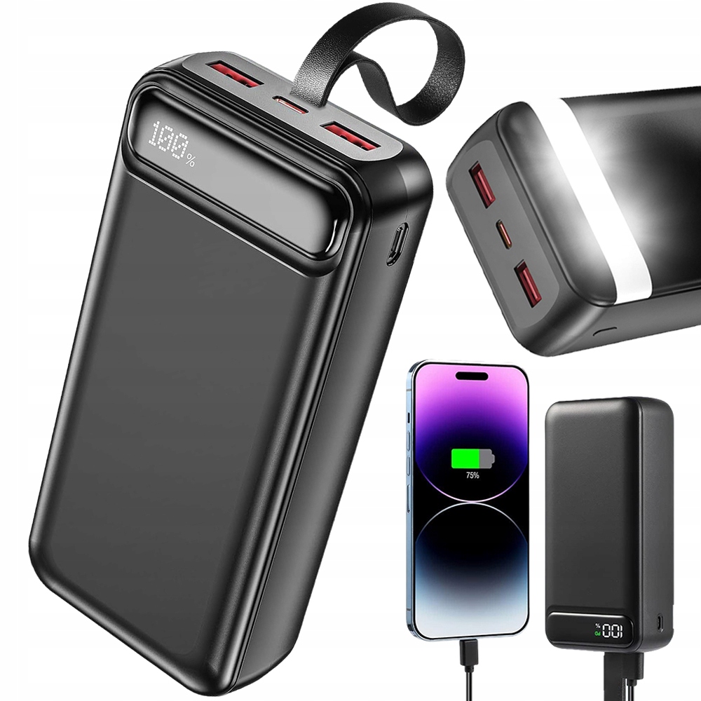 Powerbanka S Velkou Kapacitou 50 000 Mah S Rychlým Nabíjením A Výkonem 22,5 W