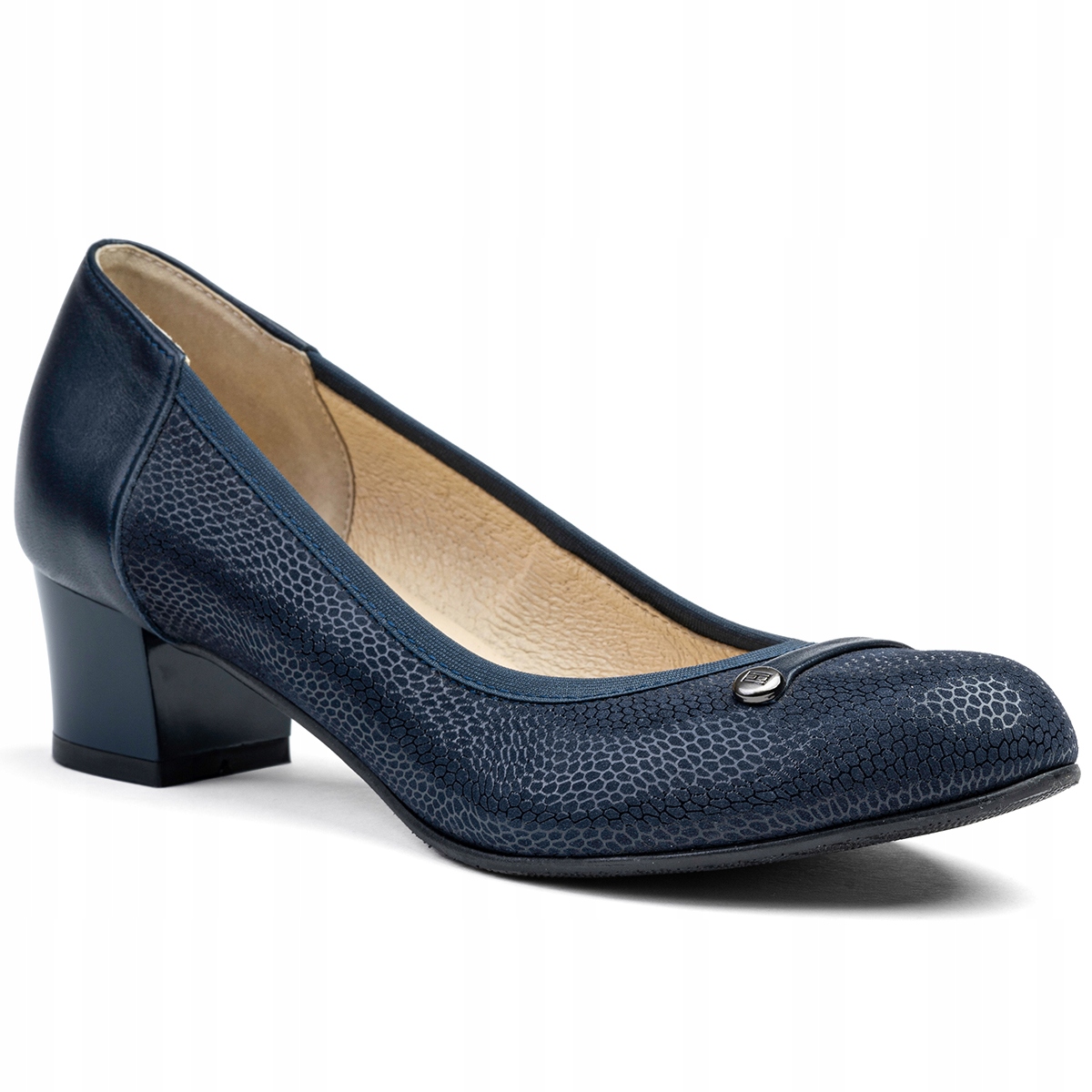 Kožené lodičky měkké Modne pohodlné společenské nízké Wojtyłko 36