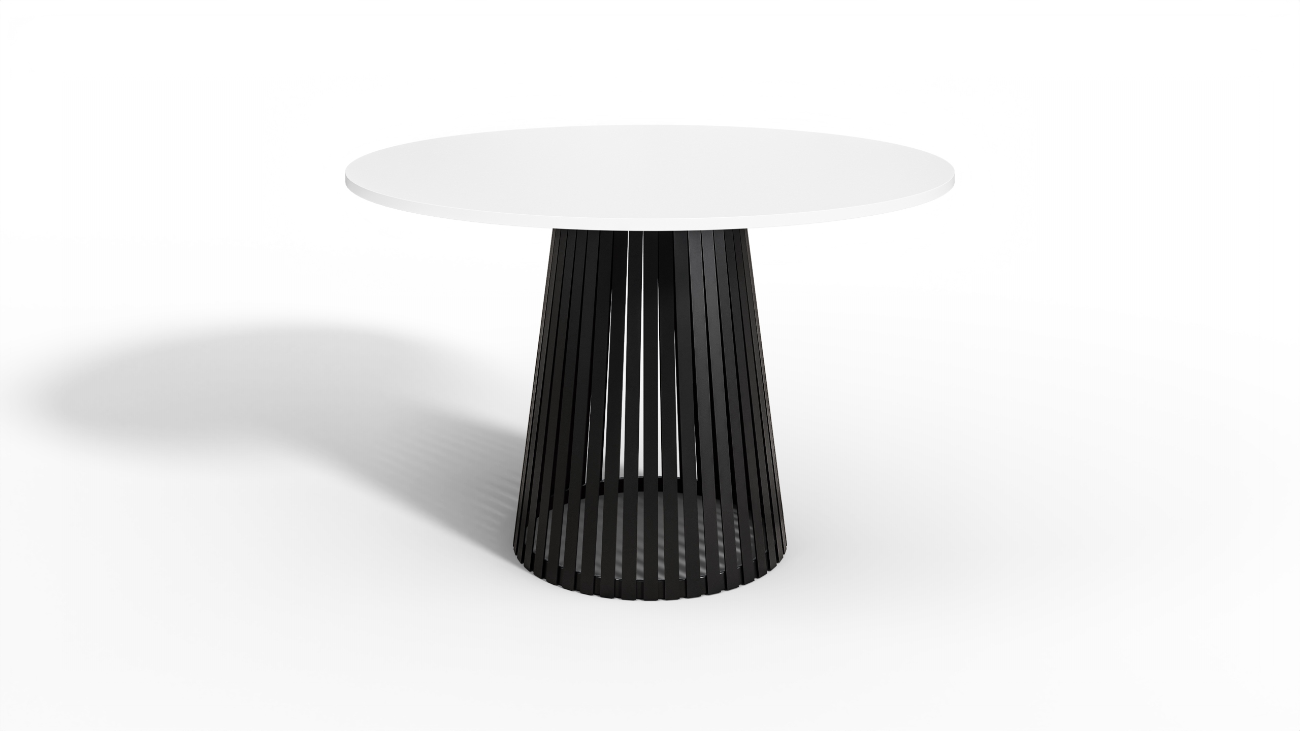 Moderní kulatý stůl Vivo 90 cm bílý do obývacího pokoje a jídelny