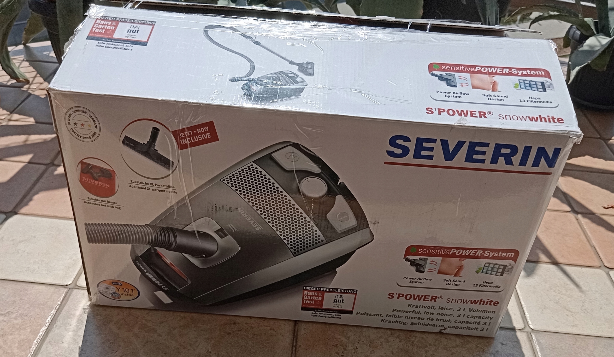 Odkurzacz workowy Severin BC 7045 Zasięg pracy 9 m