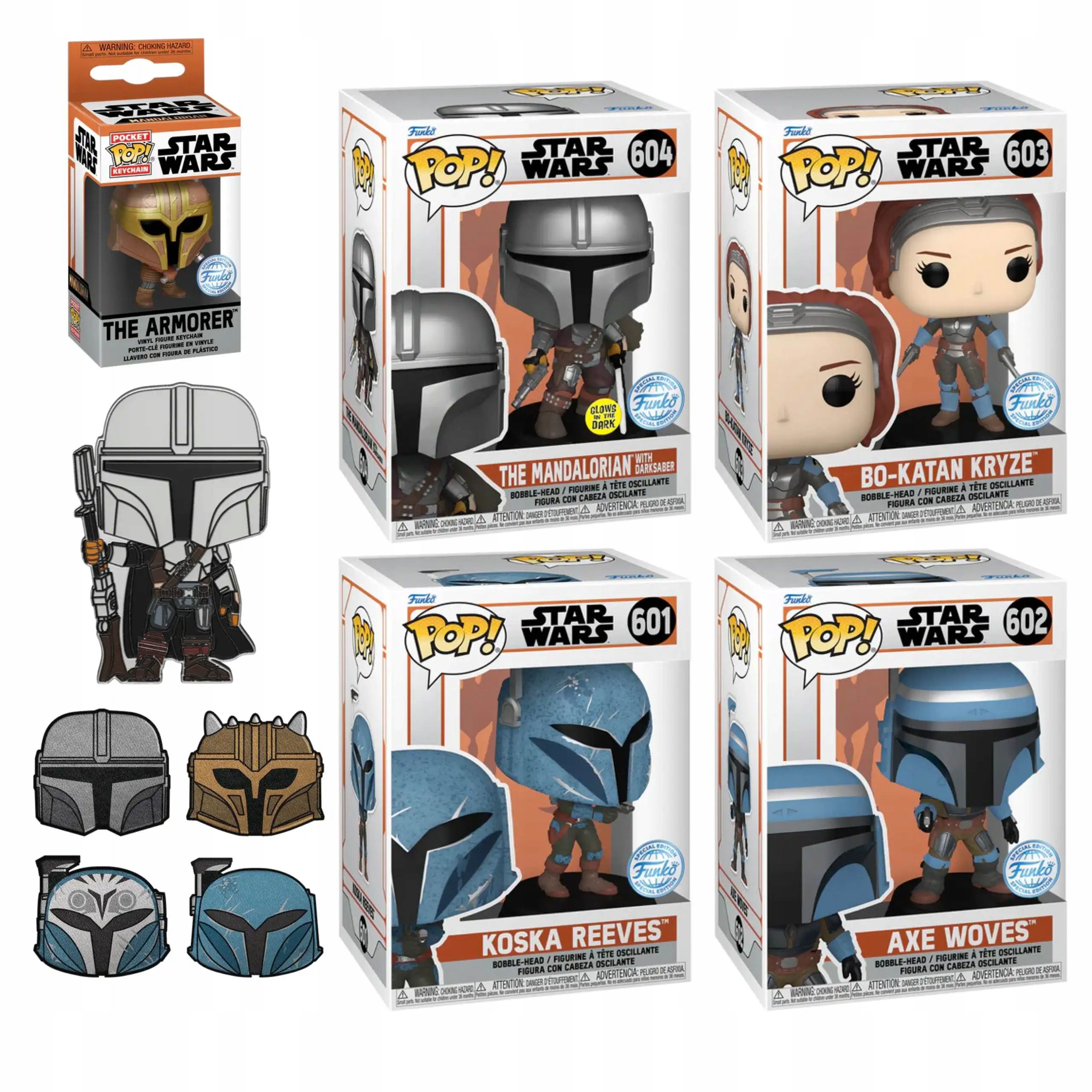 Funko pop Star Wars Mandalorian Collector Box Přívěsek Na Klíče, připínáček na nášivky