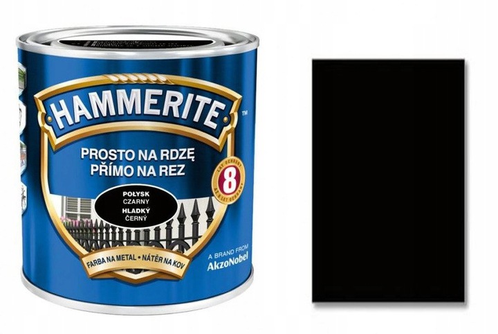 

Hammerite Farba na rdzę Hamerite 2,5L Czarny Mat