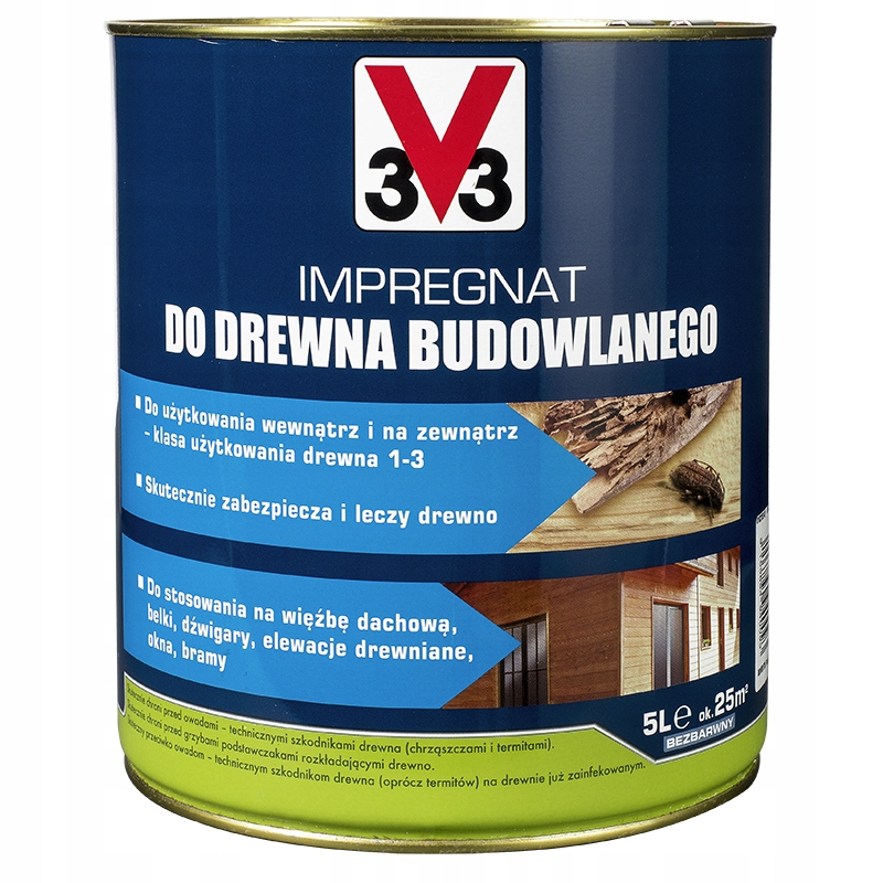 

V33 Impregnat Do Drewna Budowlanego 5L