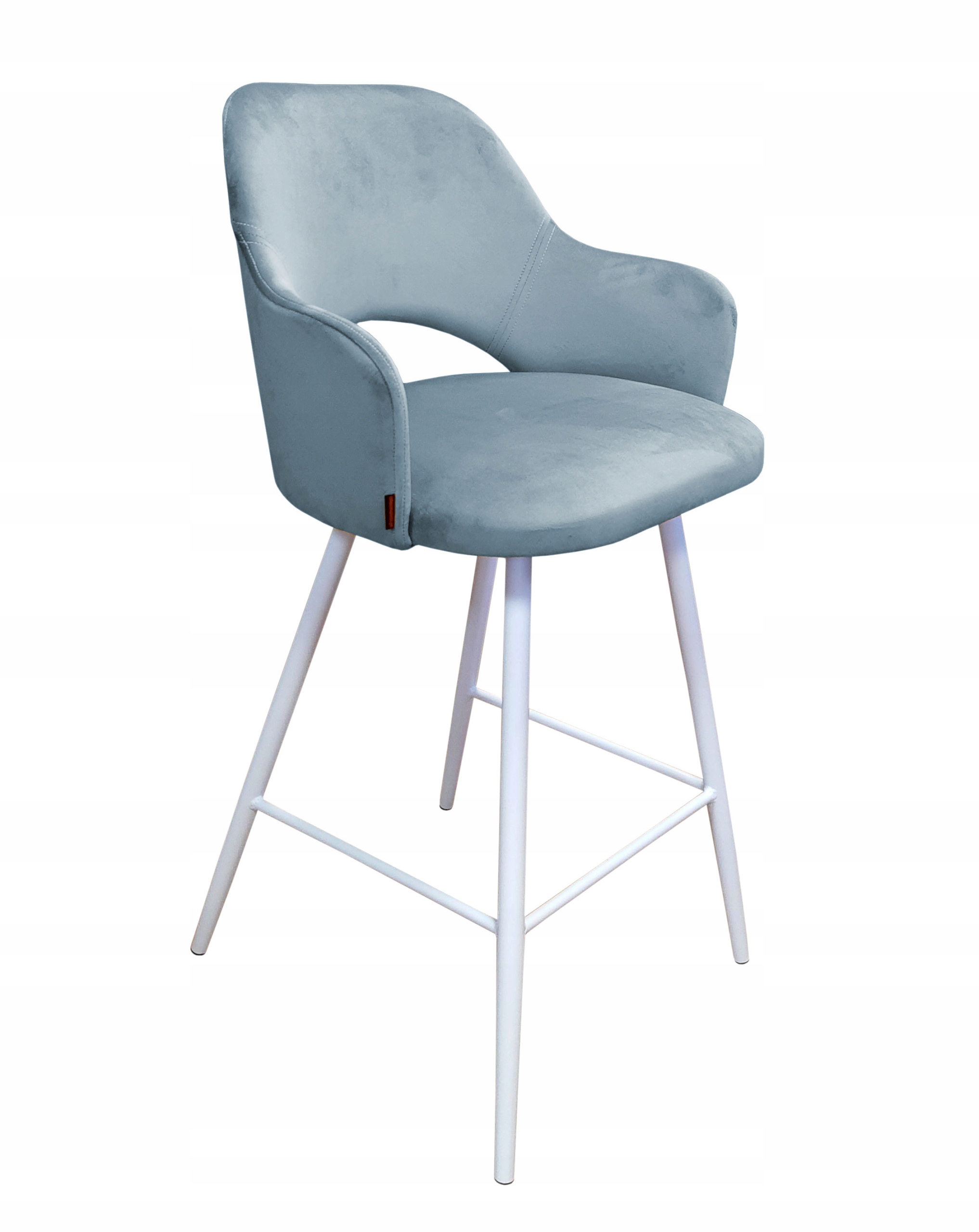 Hoker krzesło barowe Milano podstawa biała BL06