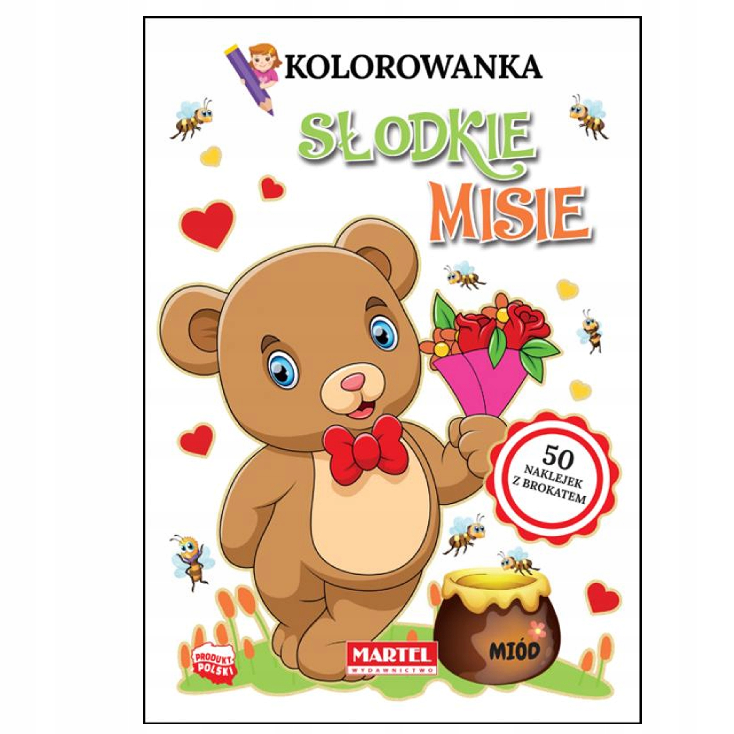 

Kolorowanka Słodkie Misie 50 Naklejek Martel