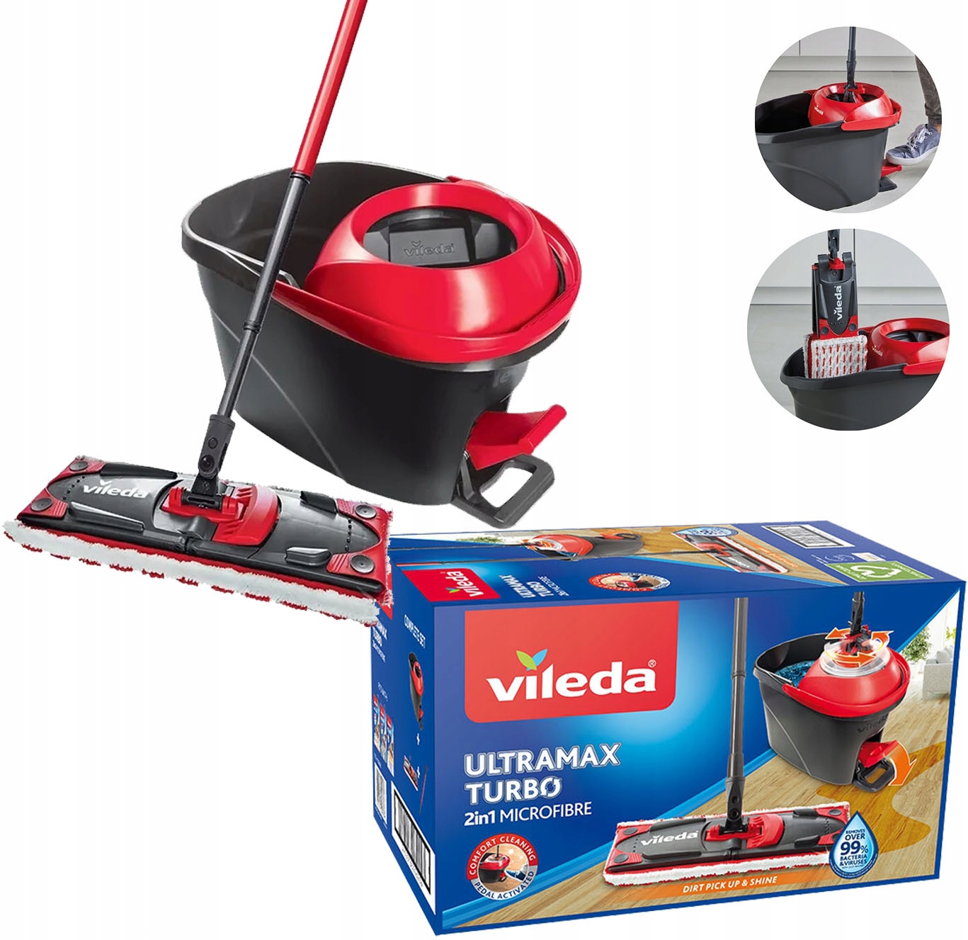 Vileda Ultramax Turbo Rotační Mop Kompletní Sada