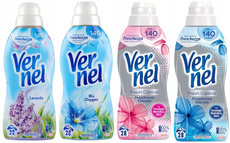 

Vernel Zestaw Płynów do Płukania 4x700ml Włochy
