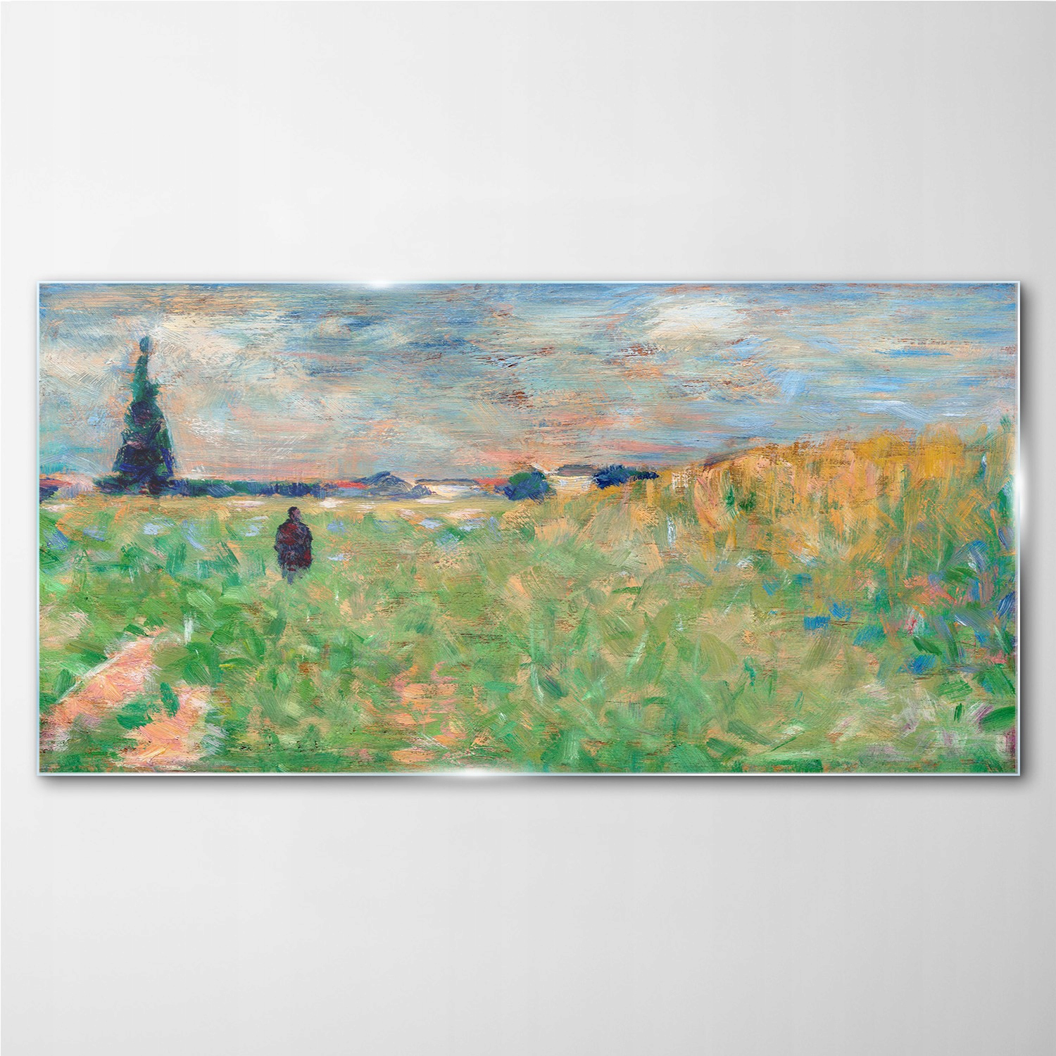 

Foto-obraz szklany Lato krajobraz Seurat 140x70 cm