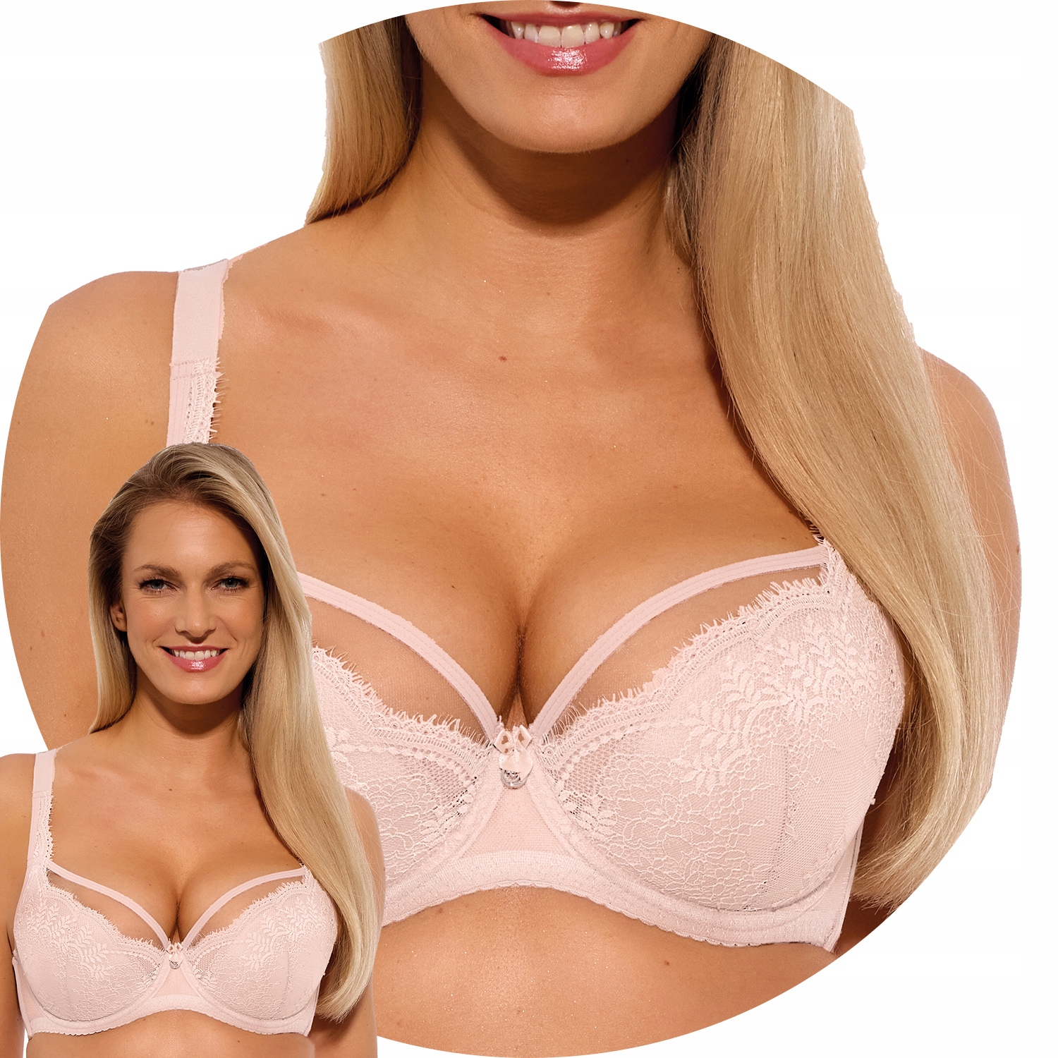 Gaia 1263 Elin Polovyztužená podprsenka Semi Soft perleťová 80G