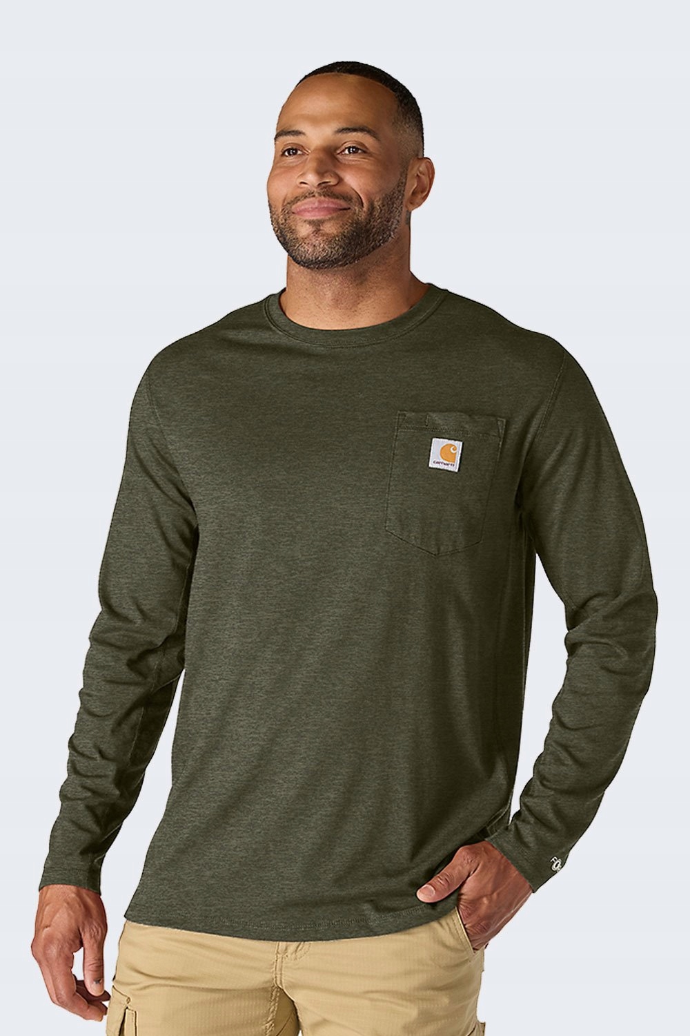 Tričko Carhartt Force Midweight Pocket Basil Hea