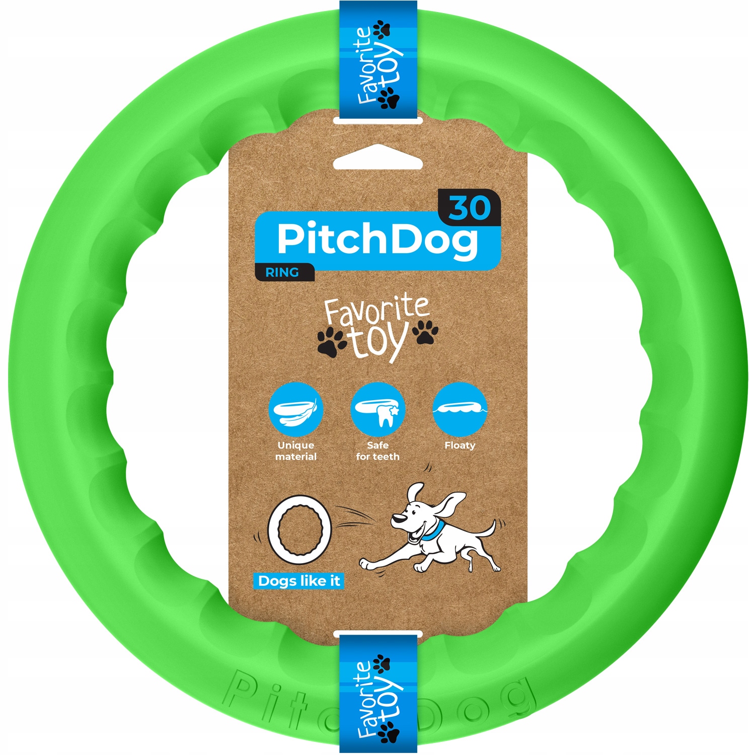 Levně PitchDog obruč pro psa hračka pro výcvik pro psa ringo pro psa 28 cm