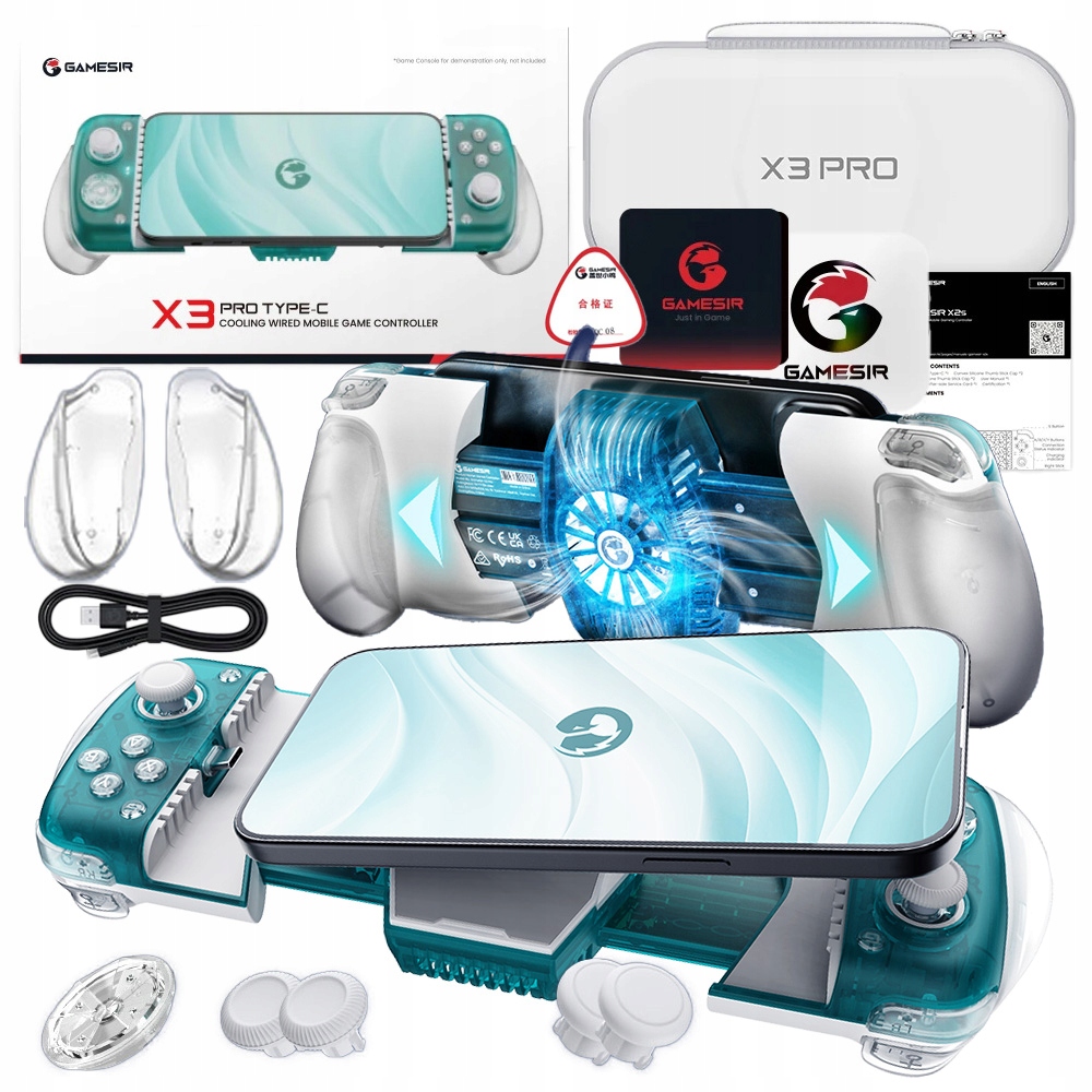 Gamepad pro telefon GameSir X3 Pro Usb-c Hall Effect aktivní chlazení