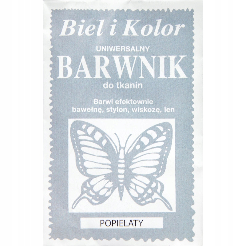 

Barwnik do tkanin farba Biel i Kolor Popielaty