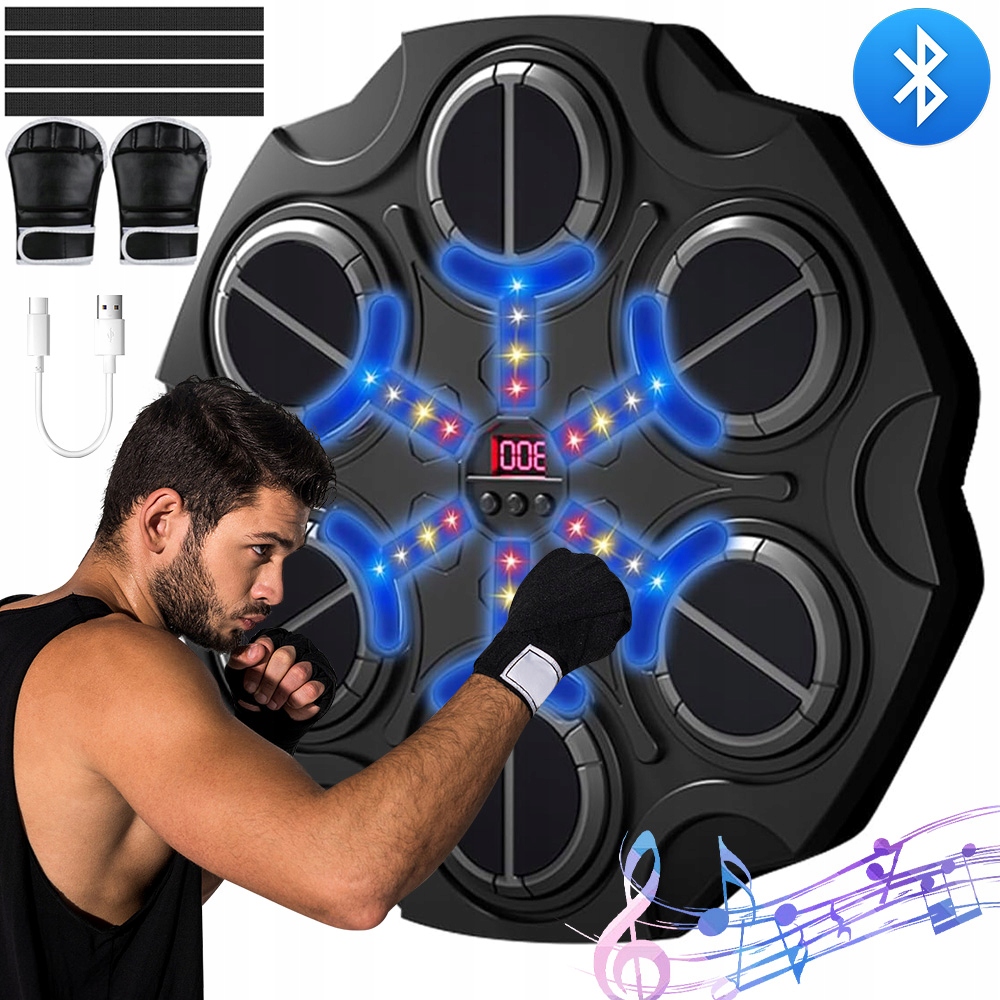 Bluetooth Muzyka Elektroniczna Tarcza Bokserska 3 Prędkości, 3 Tryby