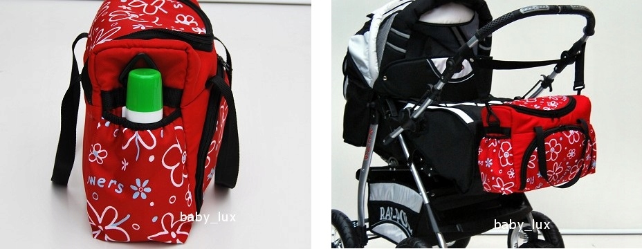 BabyLux SUPER TORBA S3 dla MAMY do wózka grey flex Wysokość 30 cm