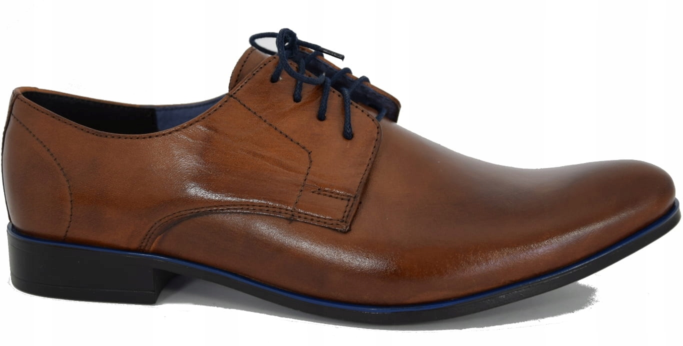 Pánské Kožené Polobotky Elegantní Společenské 624 42