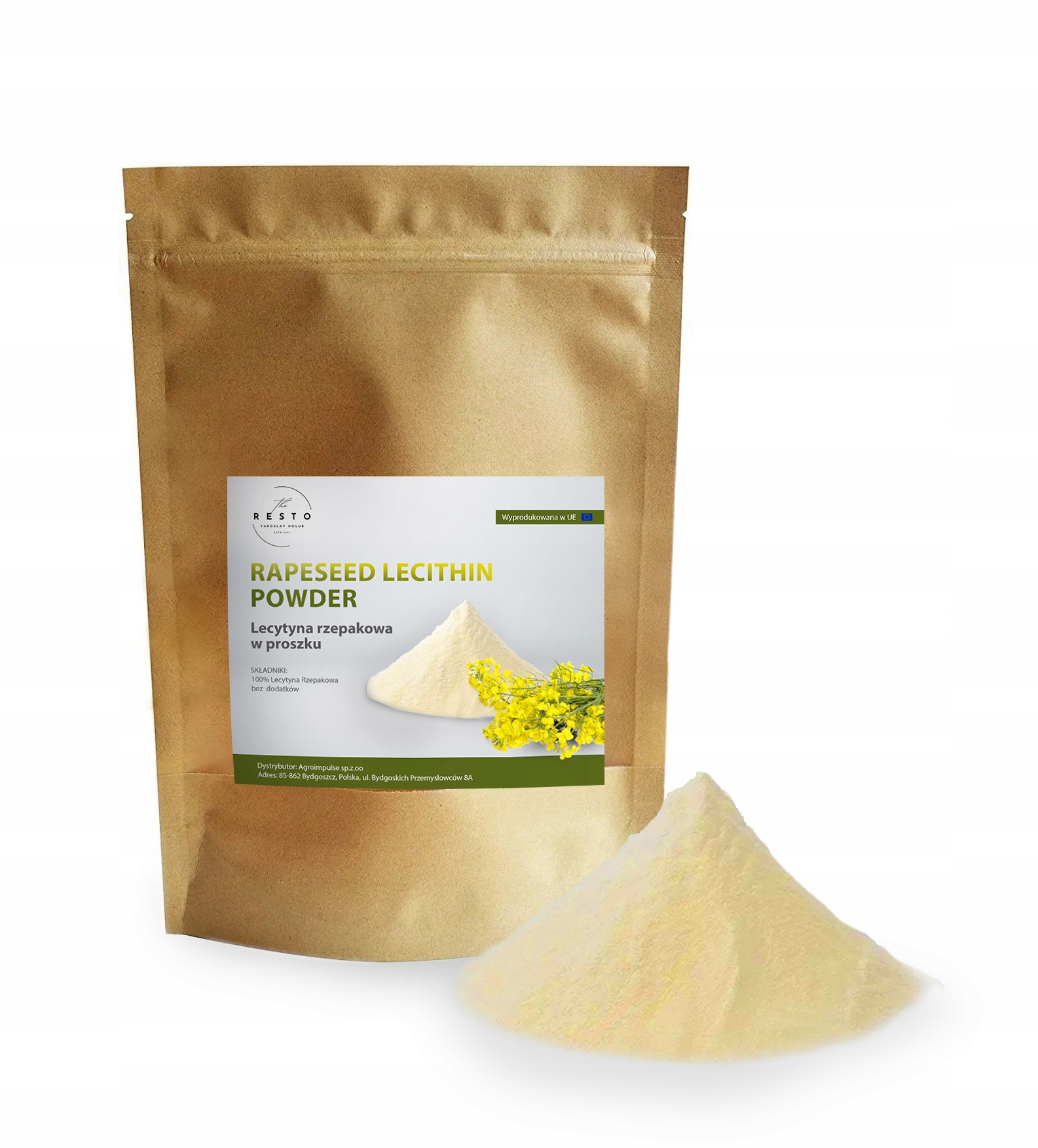 Lecytyna Rzepakowa W Proszku 100% czysta Bez Gmo 1KG