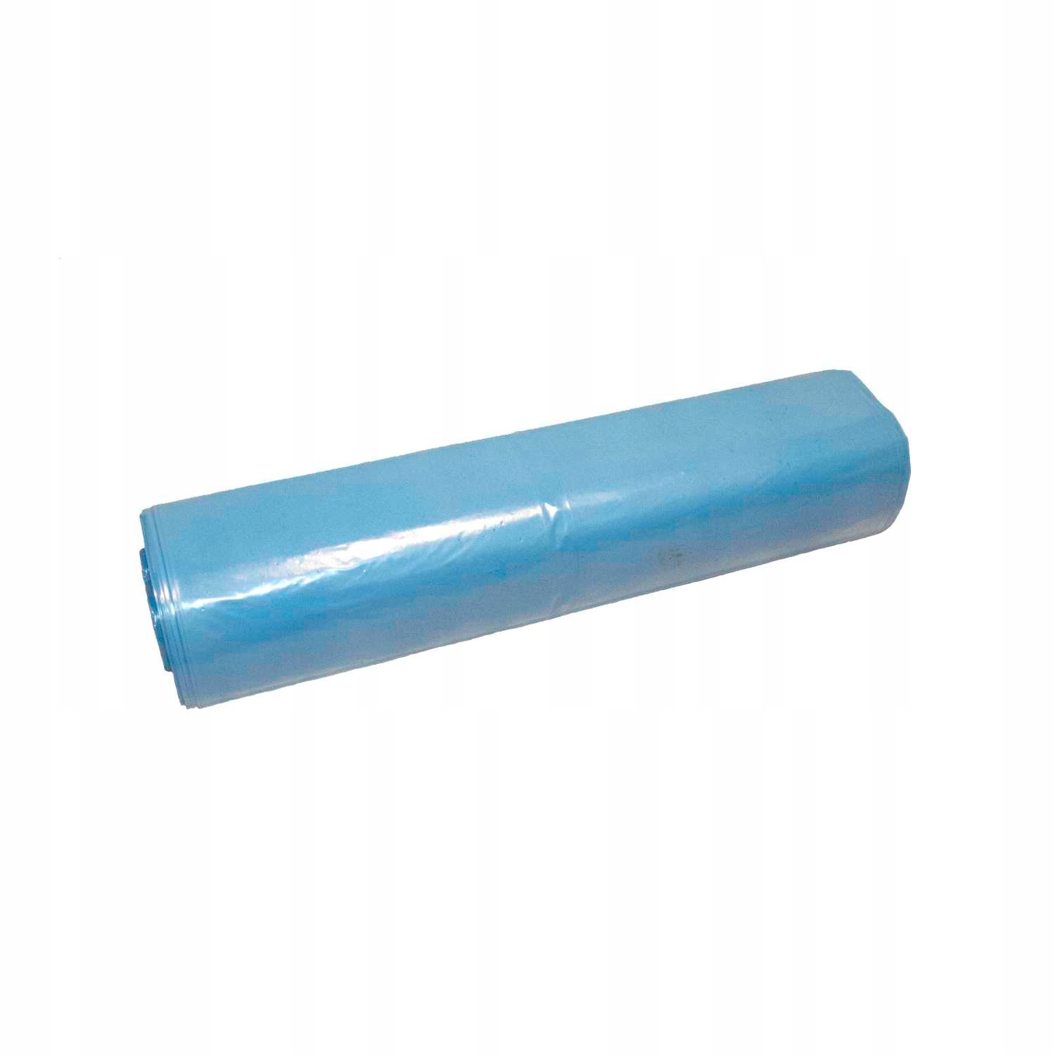 

Worki na śmieci 70/80L Ldpe Niebieskie rolka 25szt