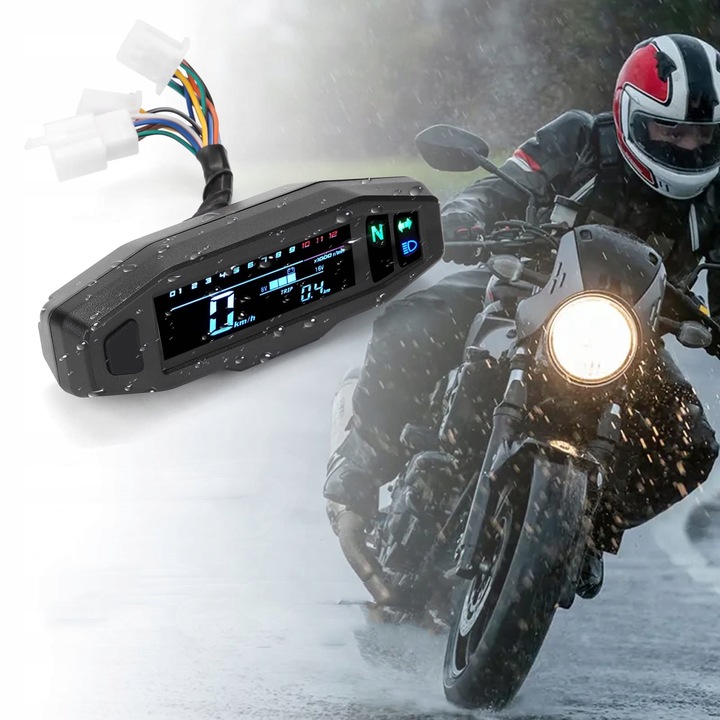 PRĘDKOŚCIOMIERZ DO MOTORA MOTOCYKLOWY LCD MINI EAN (GTIN) 6942472247832