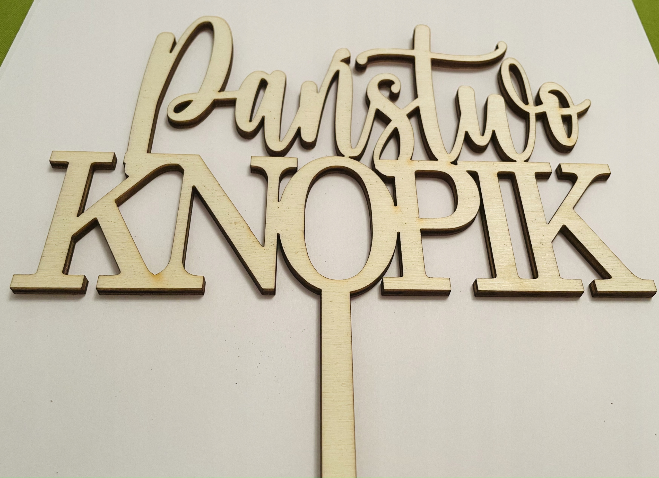 TOPPER NAPIS NA TORT WESELNY PANSTWO NAZWISKO Marka inna