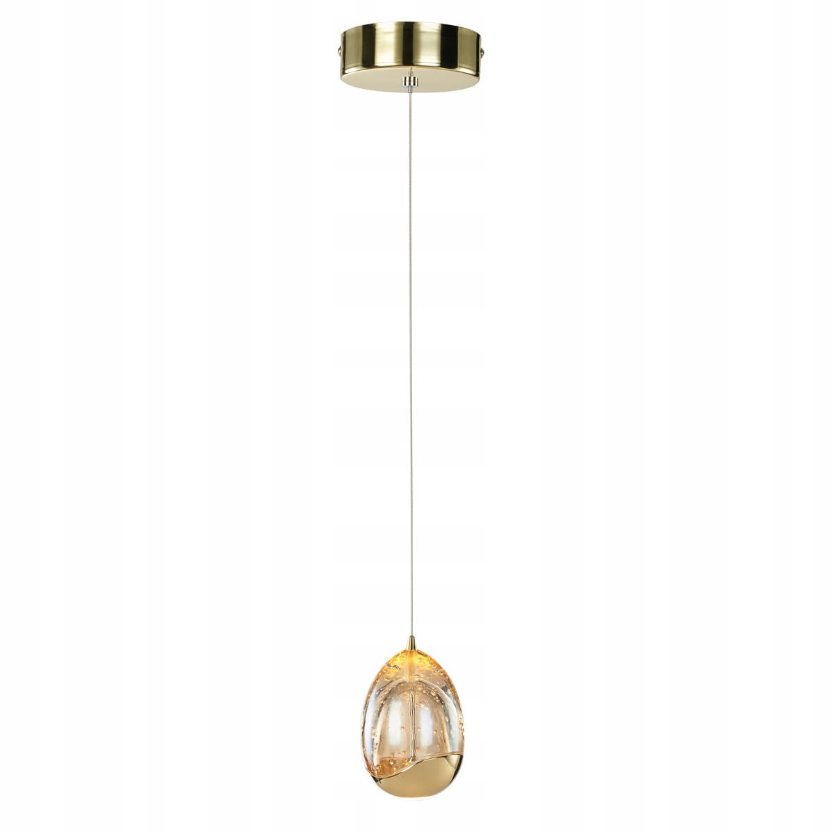 Italux Závesná lampa Huelto Led 4.8W 3000K Zlatý Akryl Moderná