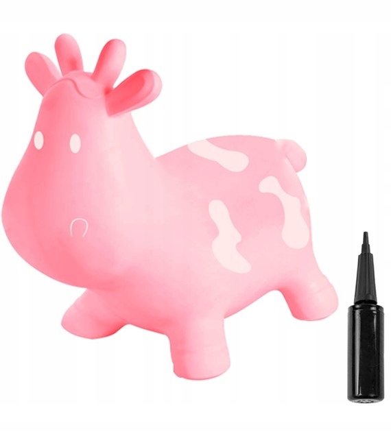 

Skoczek Duży Gumowy Jasno Różowa Krówka Z Pompką