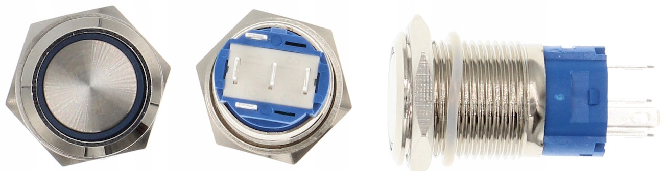 Przełącznik 12V-24V Niebieski Podświetlany Przycisk RESET MONOSTABILNY 16mm EAN (GTIN) 4058814154262