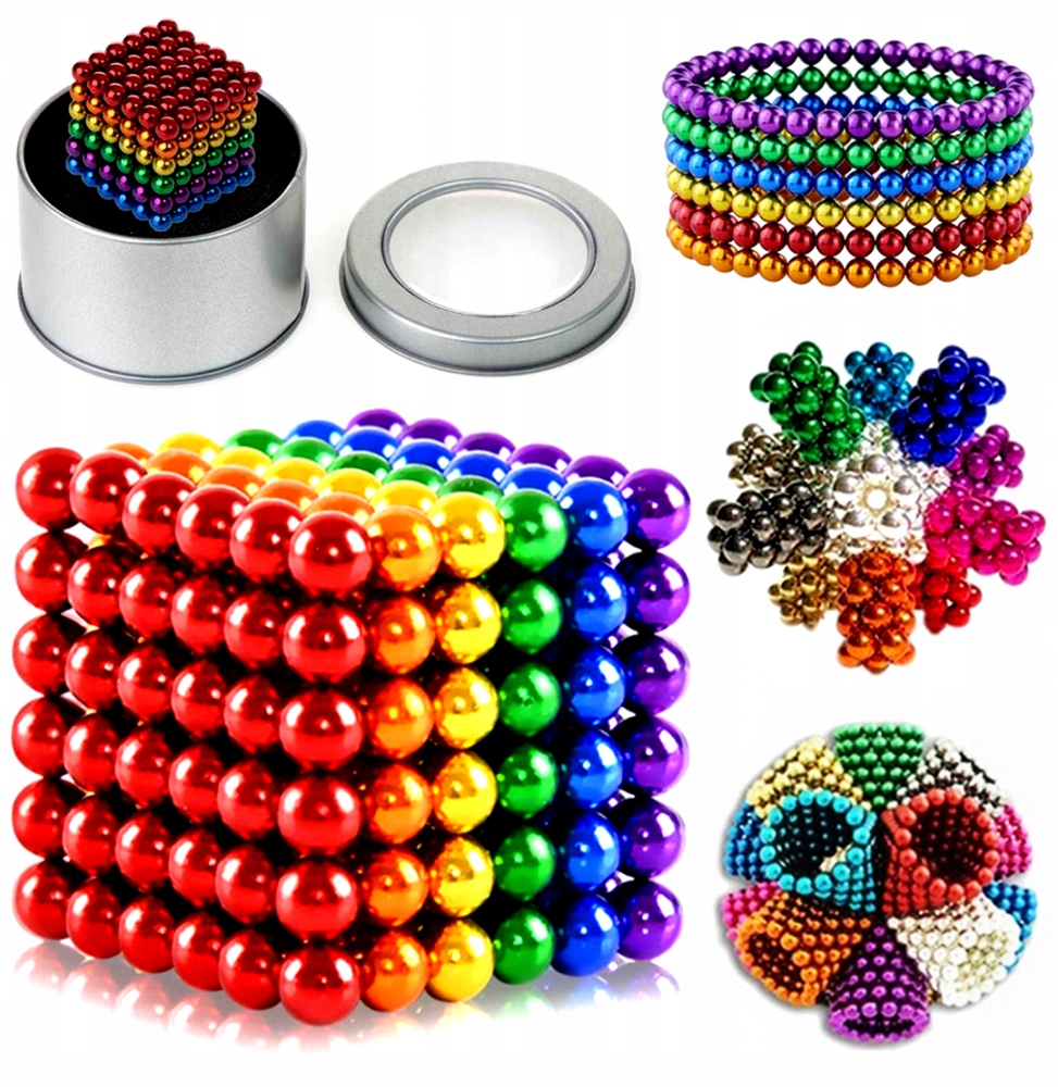 

Neocube Kulki Magnetyczne 216 Sztuk 3MM Tęczowe