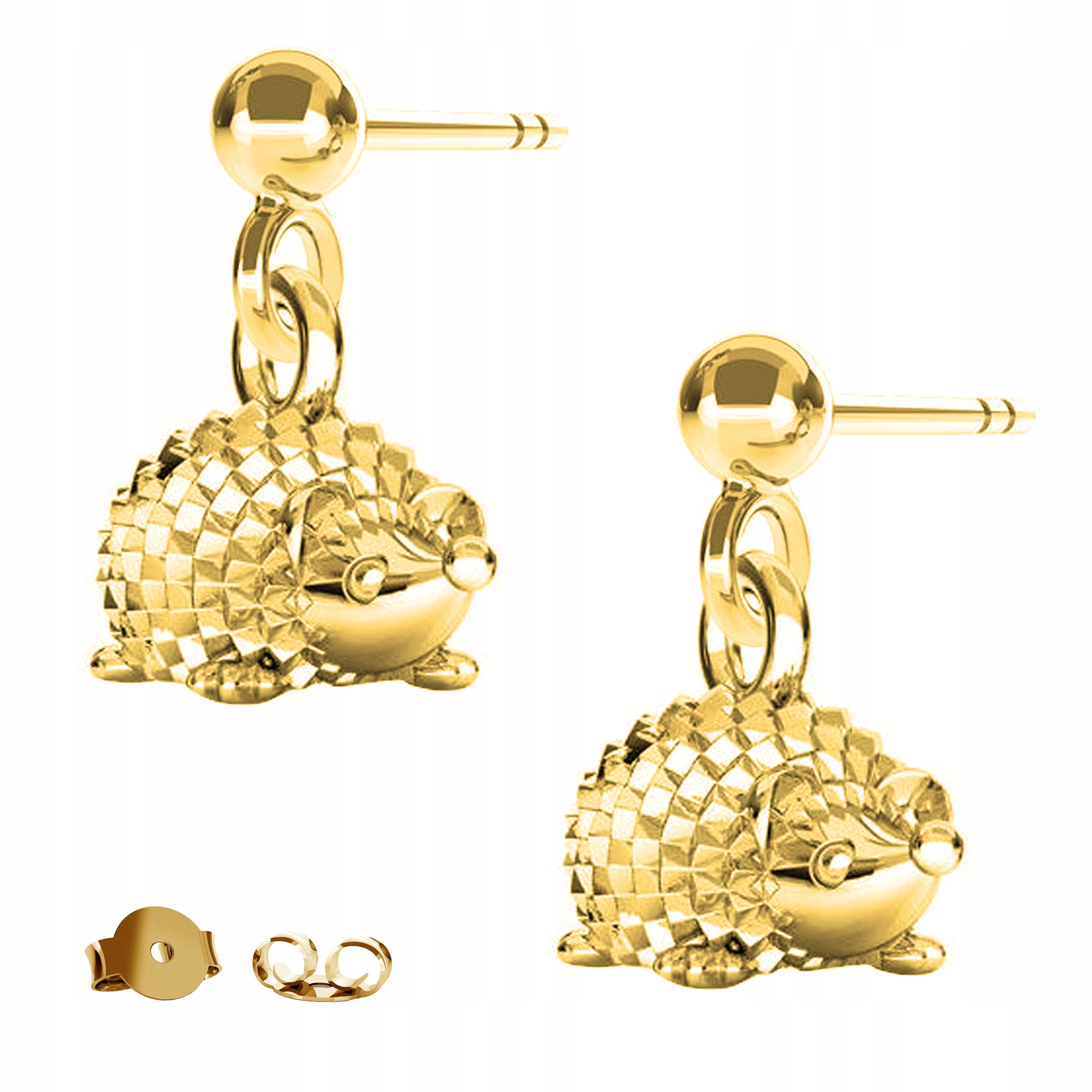 

Kolczyki złote Jeż Jeżyk Zwierzę 925