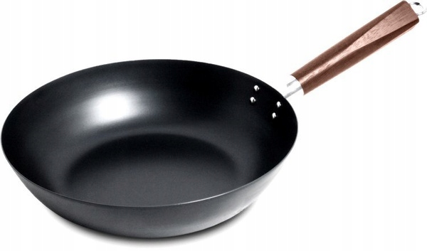 Pekingský wok z uhlíkové oceli, průměr 30 cm