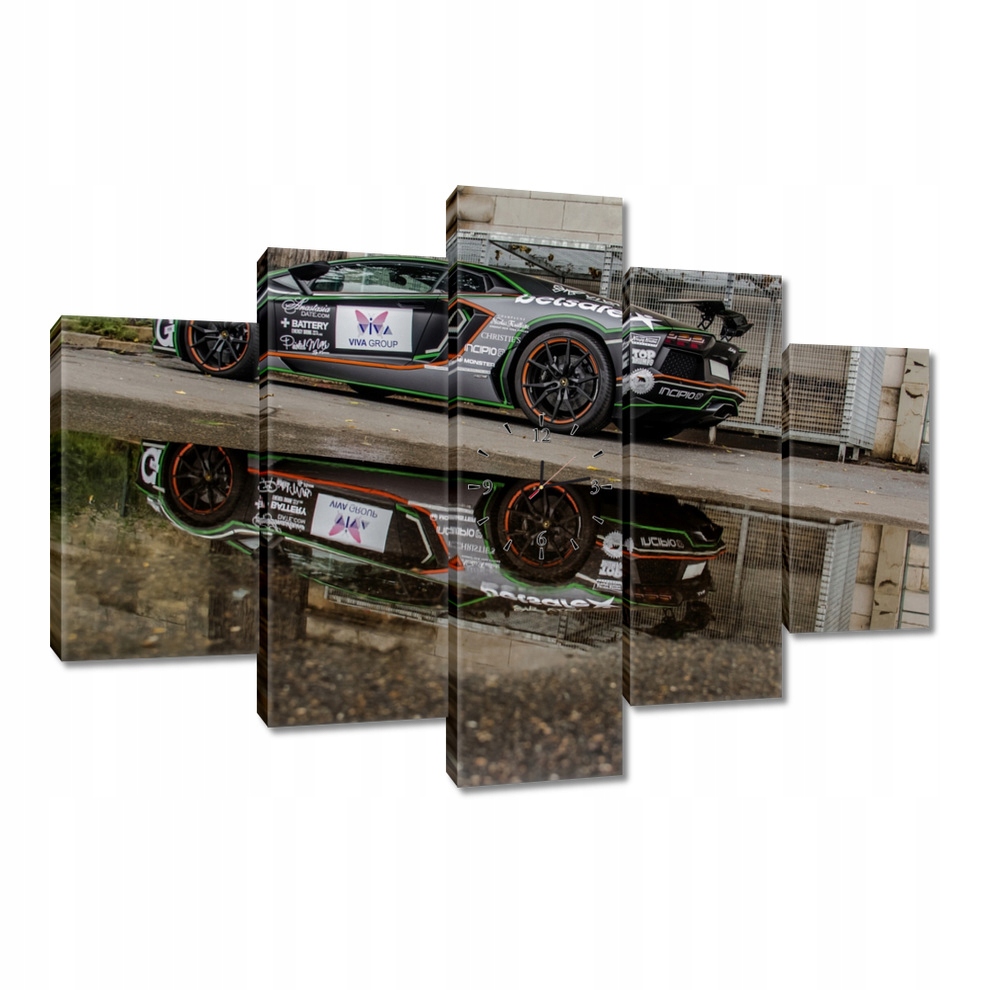 Nástenné hodiny 150x105 Športové auto