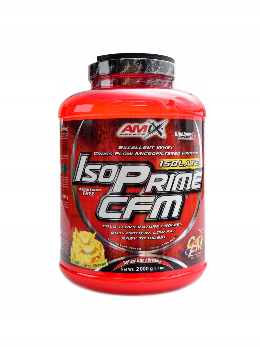 Amix Isoprime Cfm protein isolate 90 2000 g banán