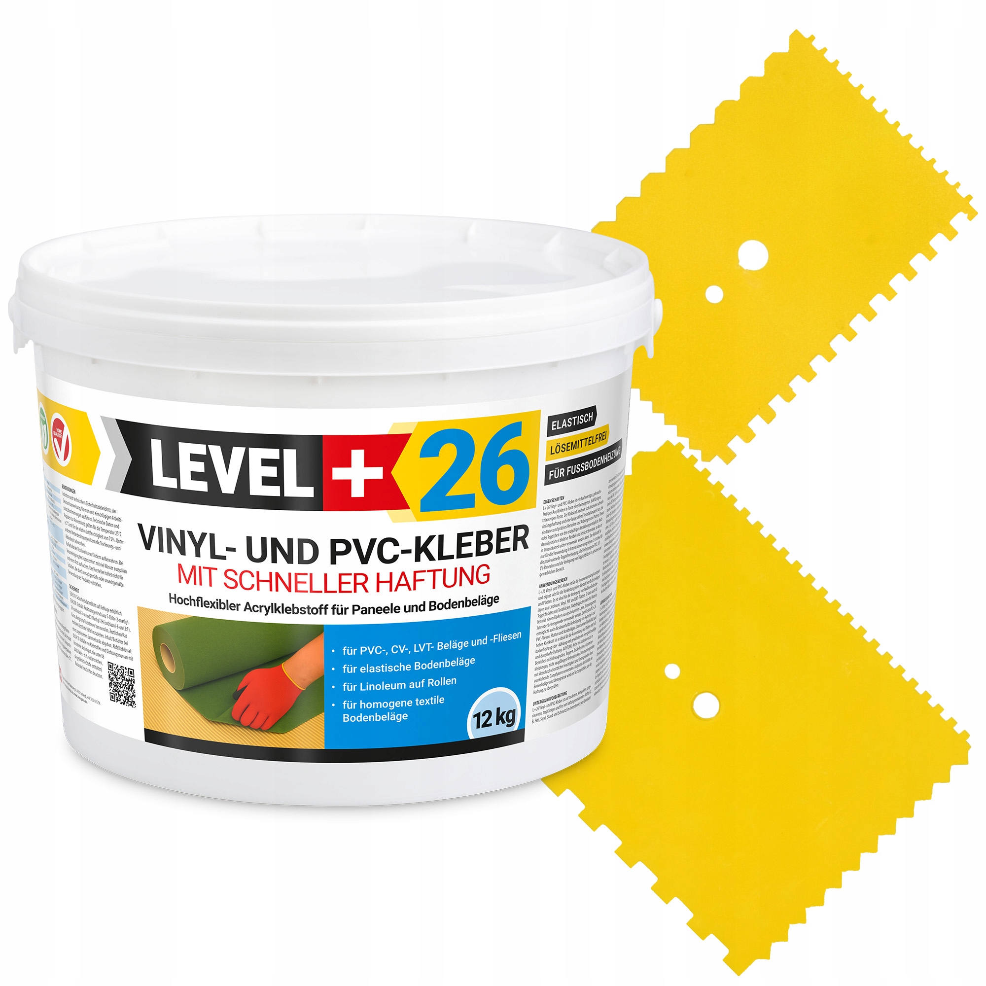 Vinylové lepidlo Pvc Lvt CV elastické Vinylkleber L+26 12kg Paca 2ks
