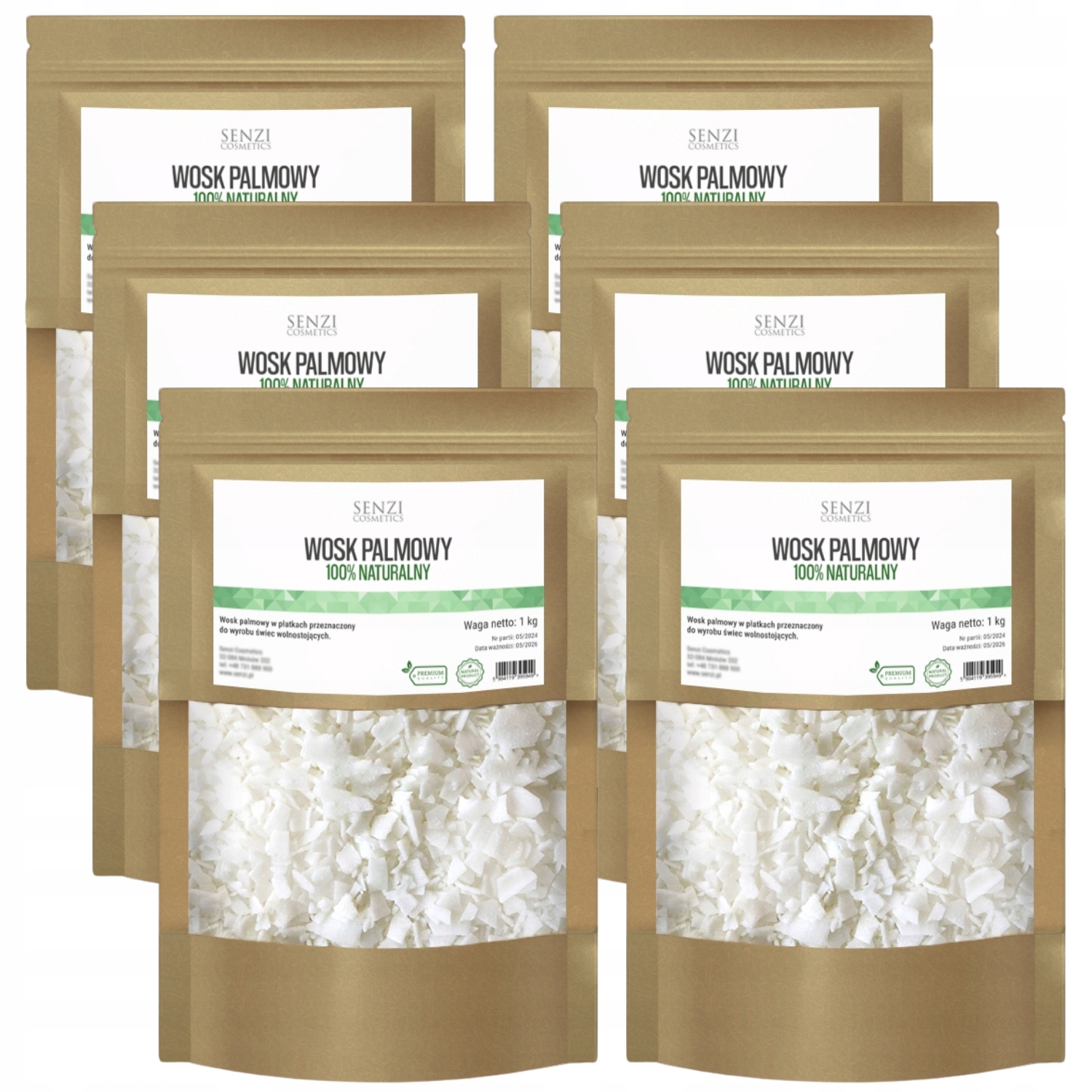 Vosk pro odlévání volně stojících svíček 100% přírodní Diy 6x1kg