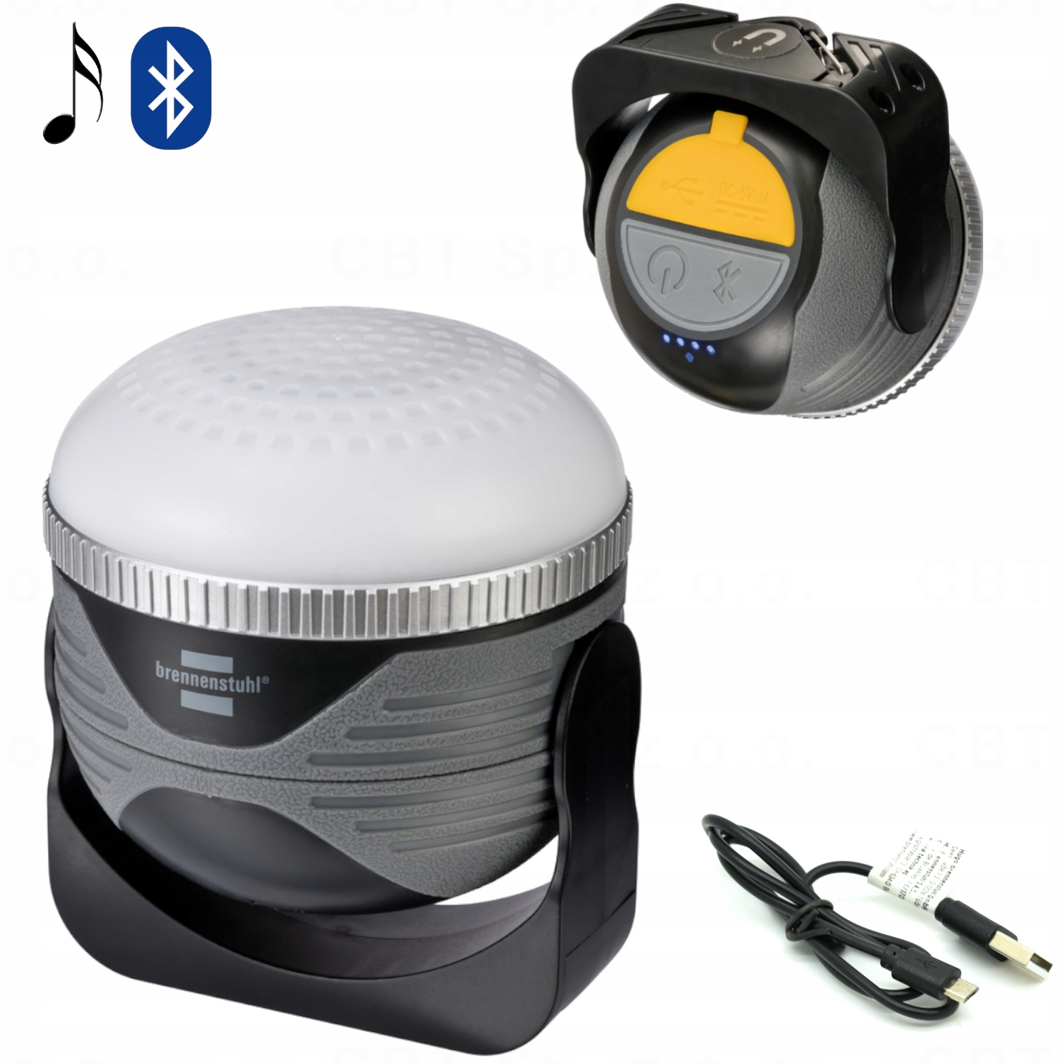 LAMPA KEMPINGOWA DO NAMIOTU LED GŁOŚNIK BLUETOOTH