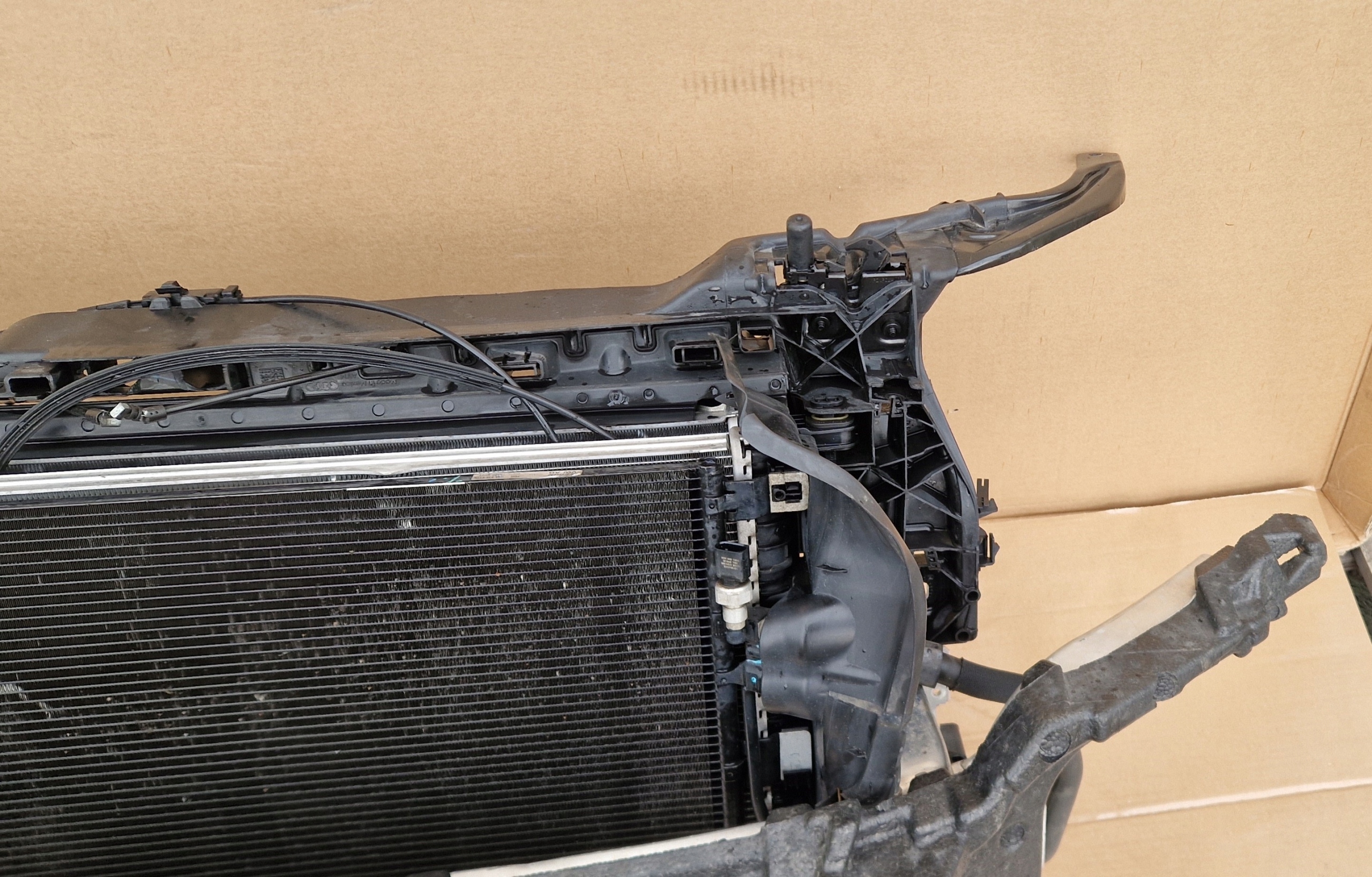 support panel for radiators radiator sider AUDI Q5 LIFT 80A 2.0 TDI complete