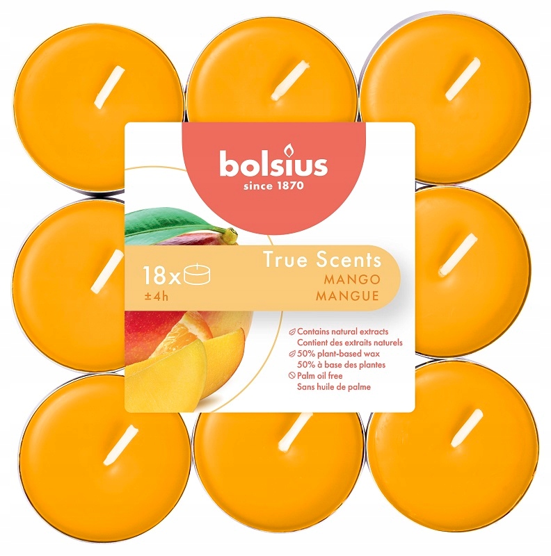 

Bolsius Ts Podgrzewacze zapachowe 4h Mango A'18